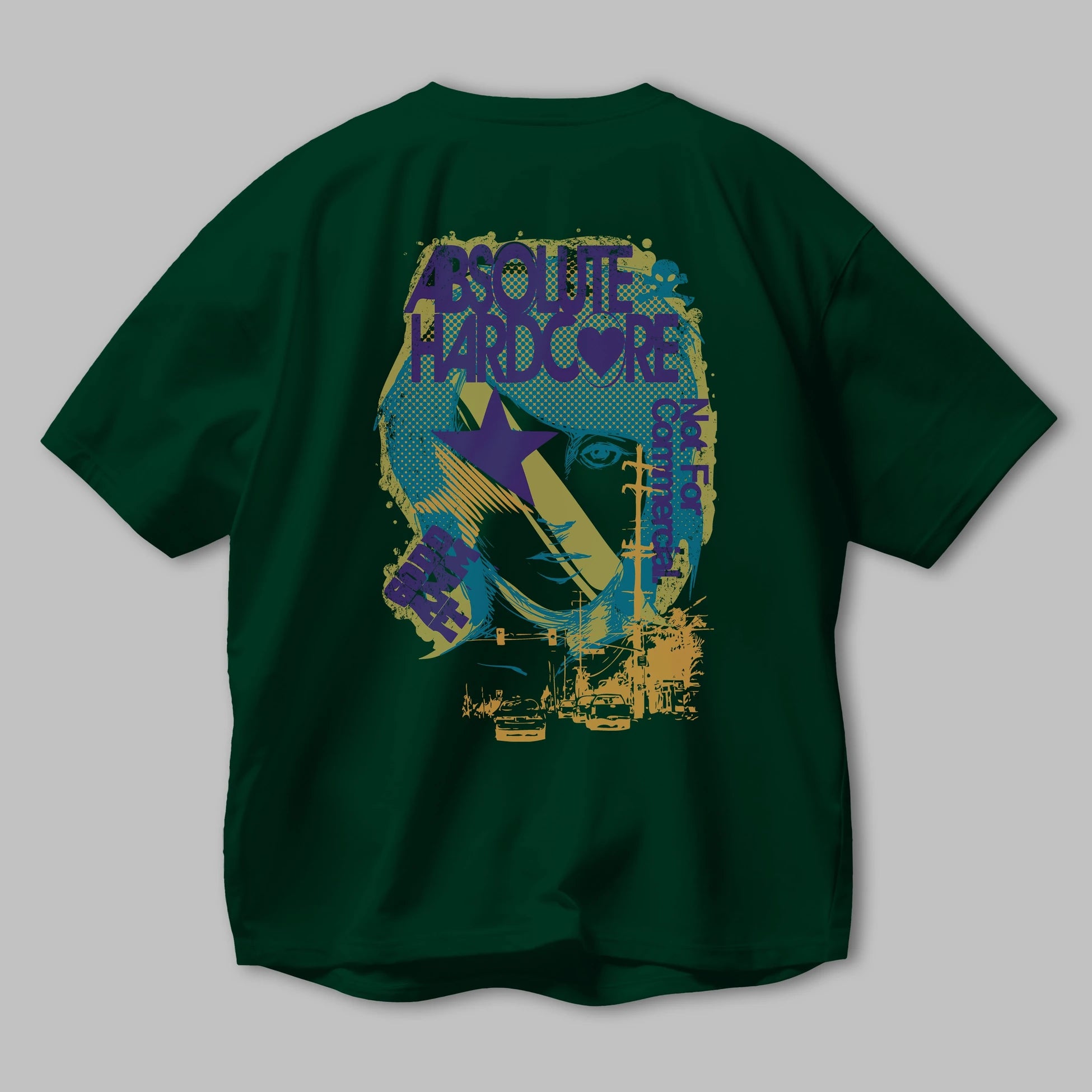 Absolute Hardcore Arka Baskılı Oversize t-shirt Erkek Kadın Unisex