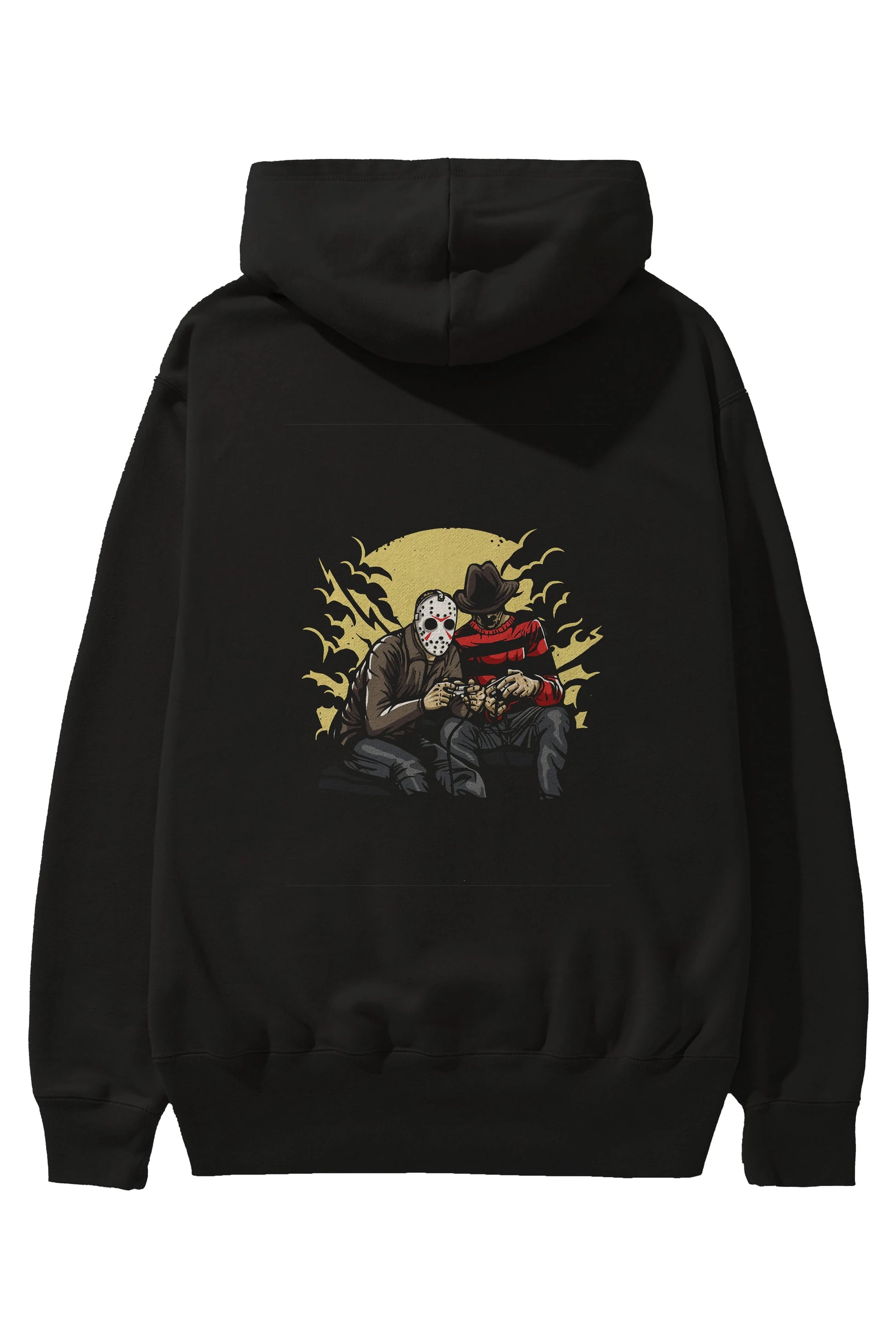 Dark Gamers Arka Baskılı Hoodie Oversize Kapüşonlu Sweatshirt Erkek Kadın Unisex