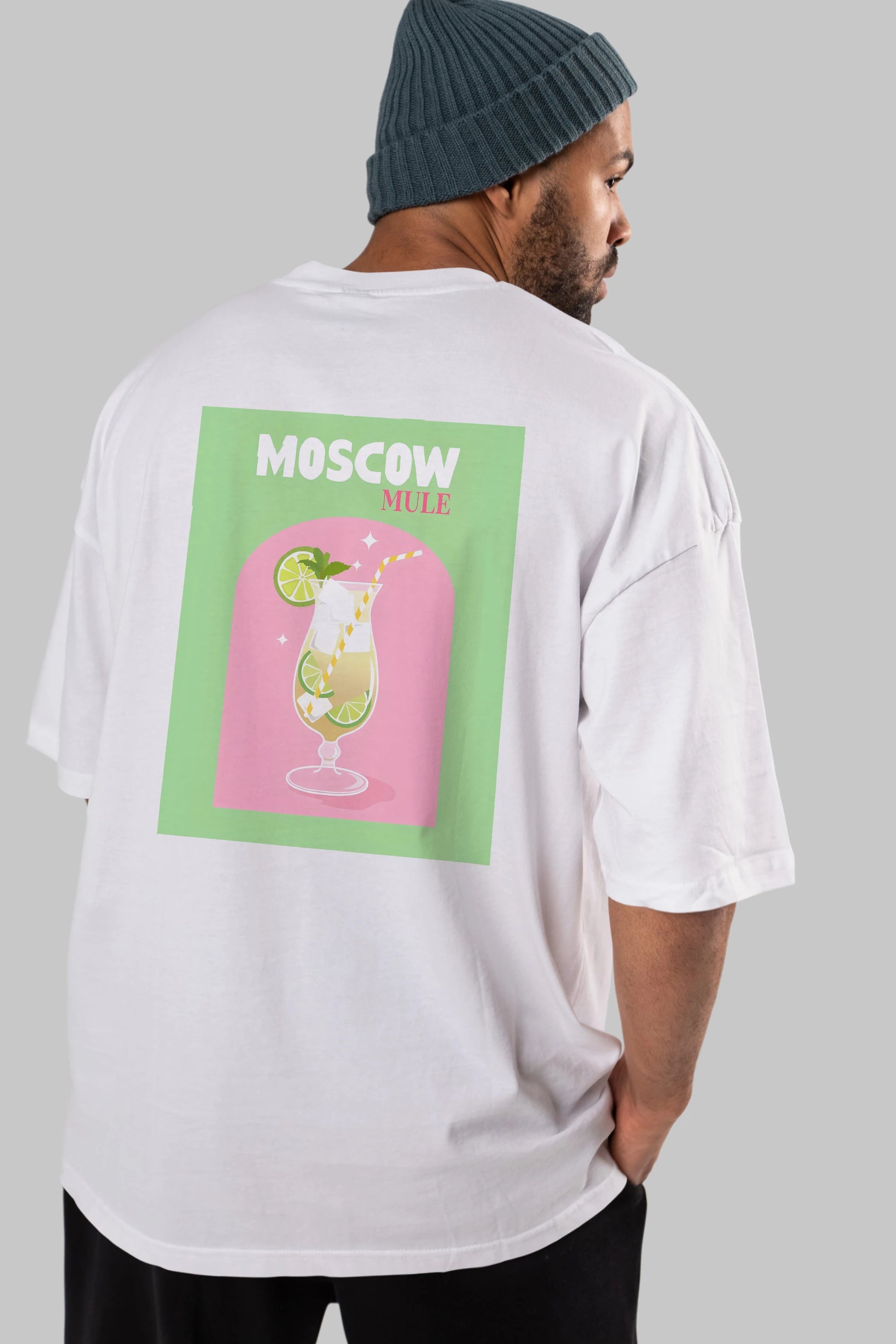 Moscow Mule 5 Arka Baskılı Oversize t-shirt Erkek Kadın Unisex %100 Pamuk Bisiklet Yaka tişort
