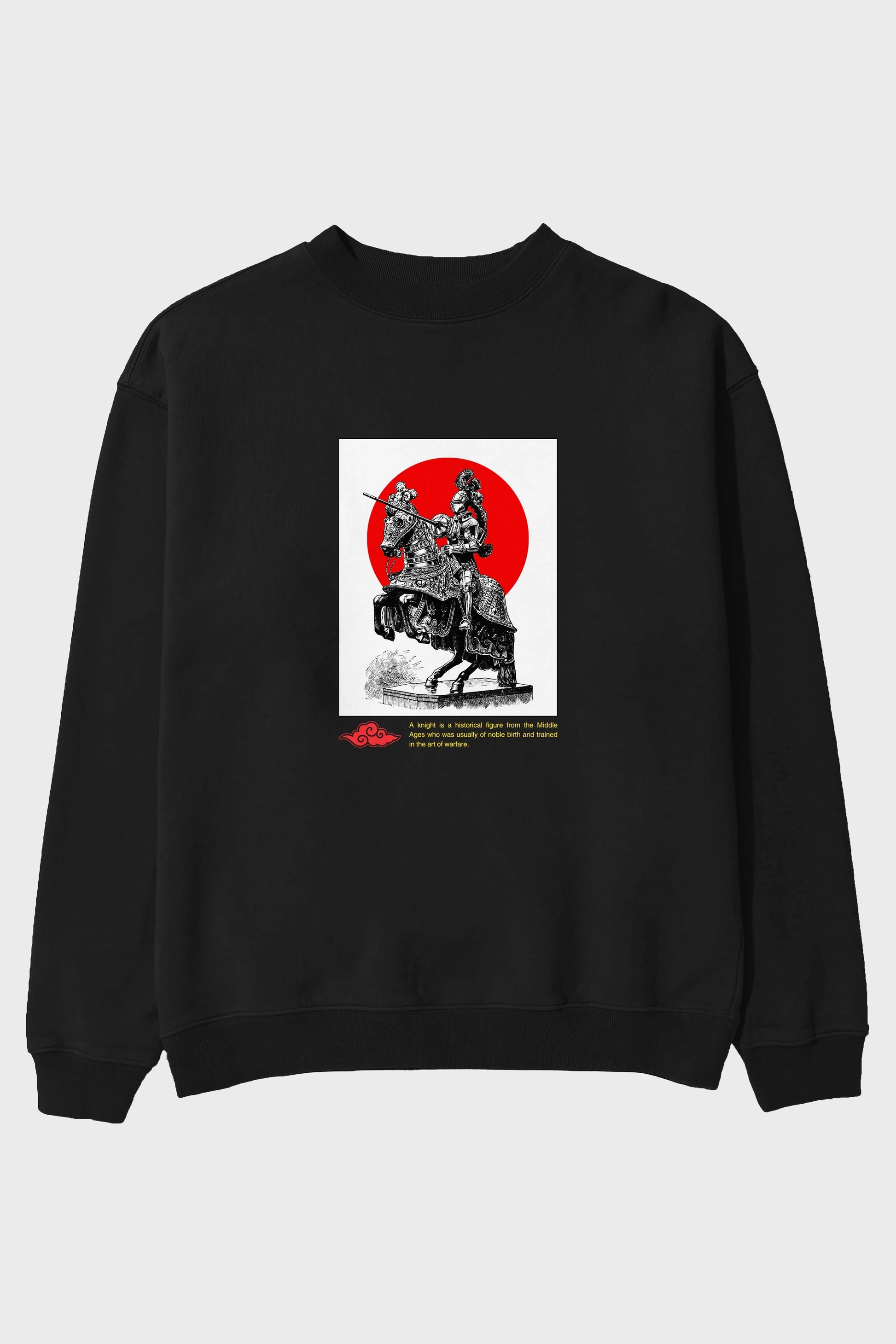 Japan Streetwear 2 Ön Baskılı Oversize Sweatshirt Erkek Kadın Unisex