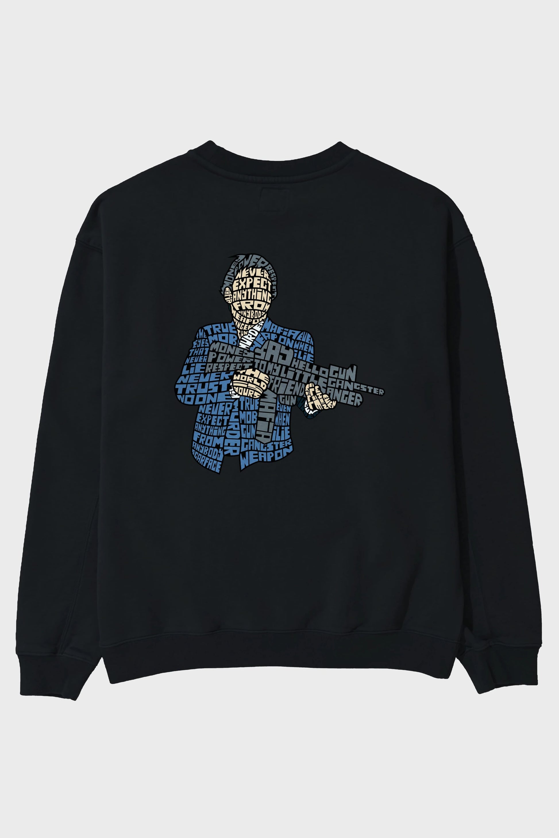 Mafia Arka Baskılı Oversize Sweatshirt Erkek Kadın Unisex