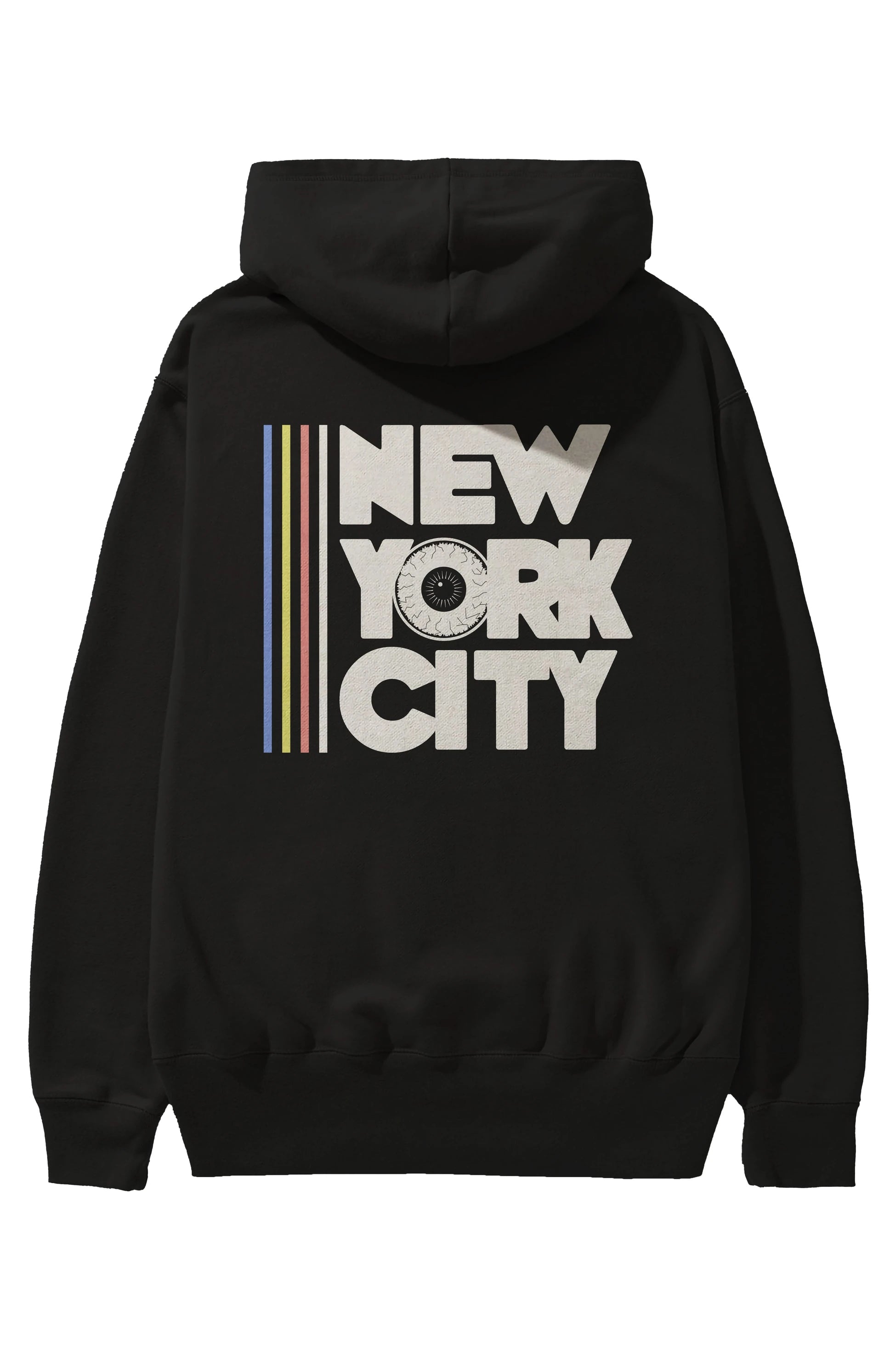 New York City Style Arka Baskılı Hoodie Oversize Kapüşonlu Sweatshirt Erkek Kadın Unisex