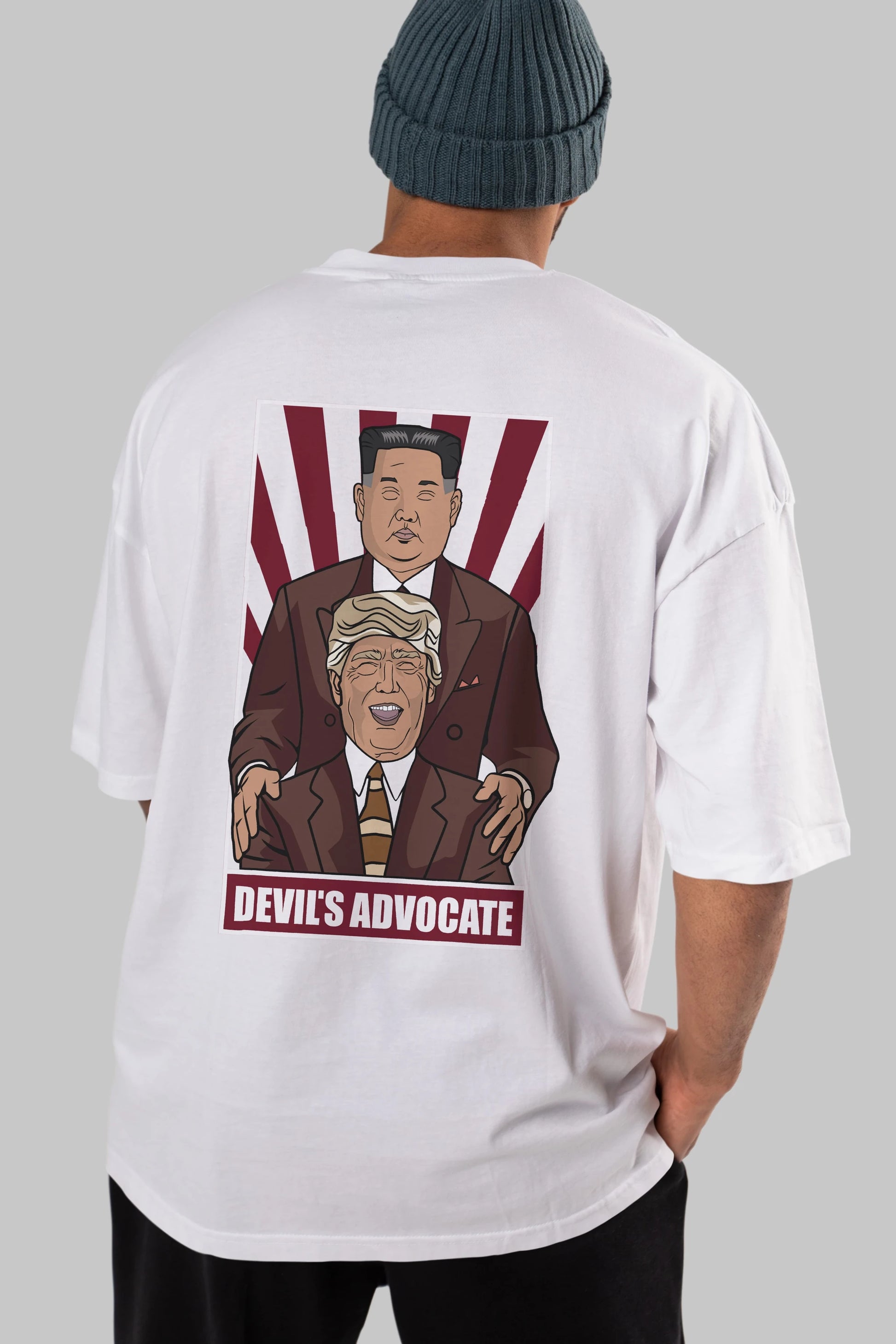 Devil_s Advocate Arka Baskılı Oversize t-shirt Erkek Kadın Unisex %100 Pamuk tişort
