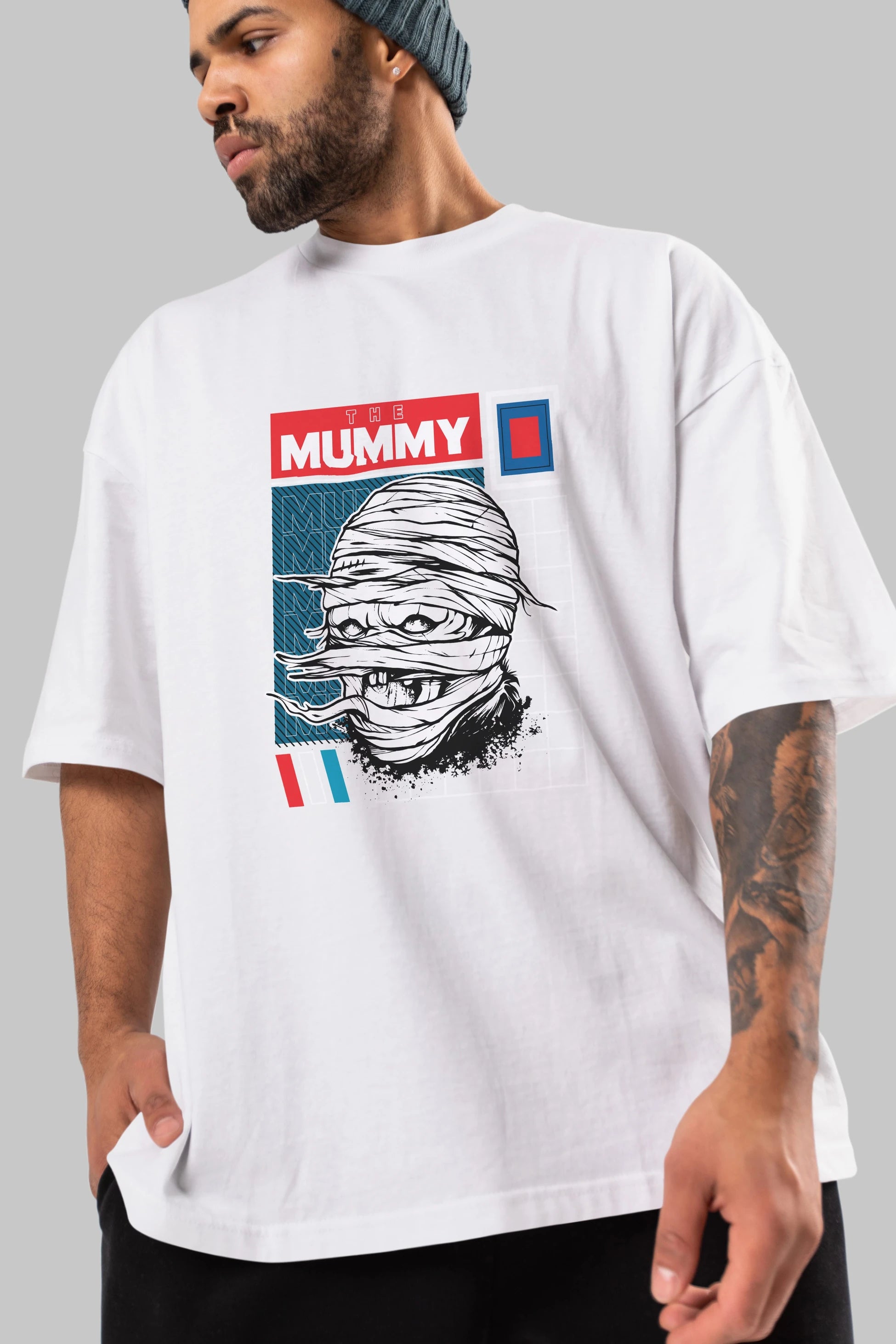 The Mummy Ön Baskılı Oversize t-shirt Erkek Kadın Unisex
