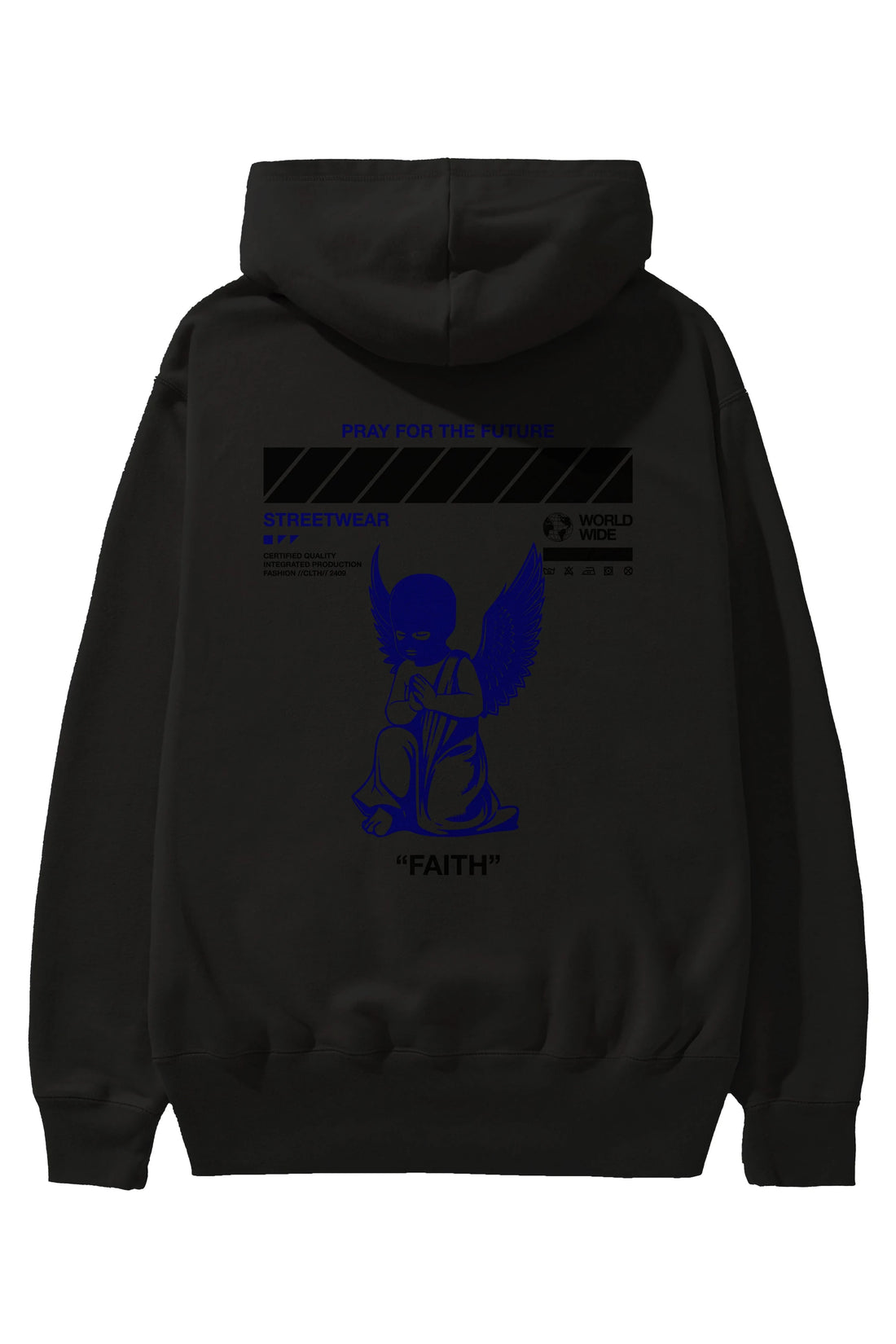 Pray for The Future Arka Baskılı Hoodie Oversize Kapüşonlu Sweatshirt Erkek Kadın Unisex