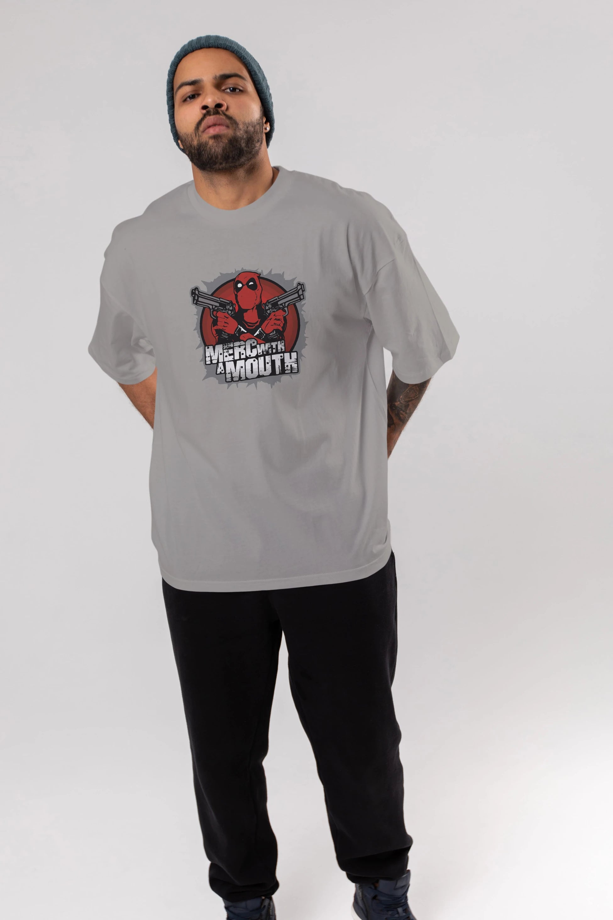 Deadpool (13) Ön Baskılı Oversize t-shirt Erkek Kadın Unisex %100 Pamuk Bisiklet Yaka tişort
