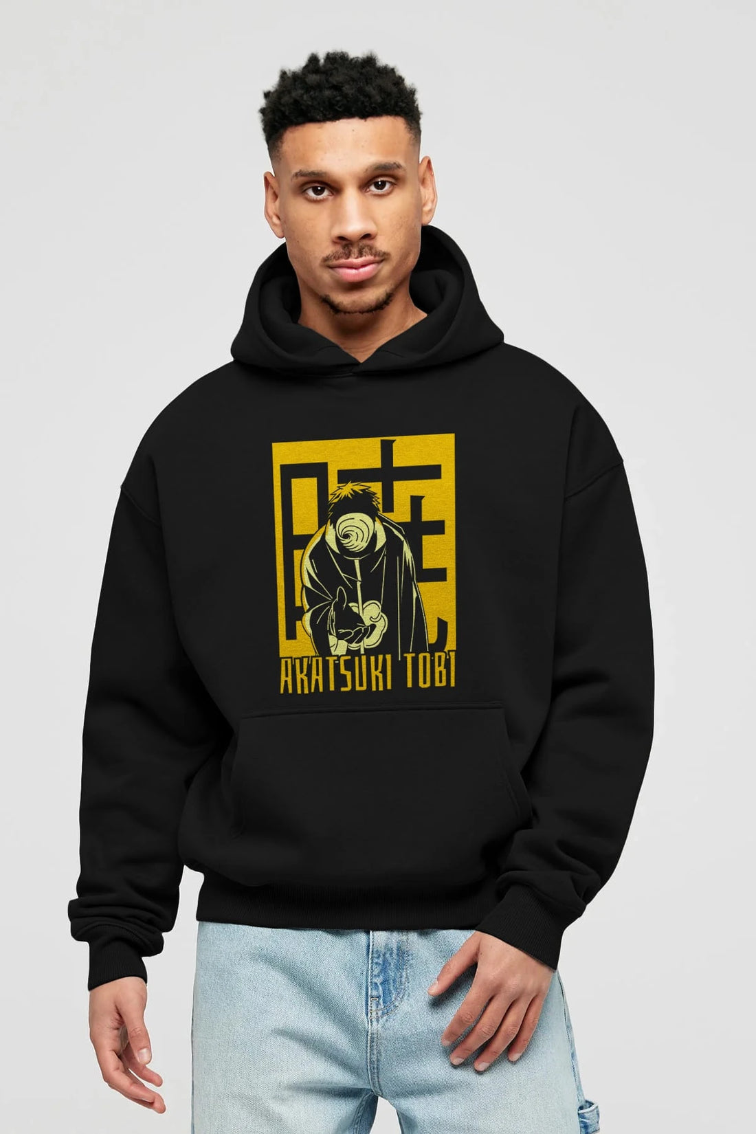 AKATSUKI OBITO NARUTO Anime Ön Baskılı Hoodie Oversize Kapüşonlu Sweatshirt Erkek Kadın Unisex