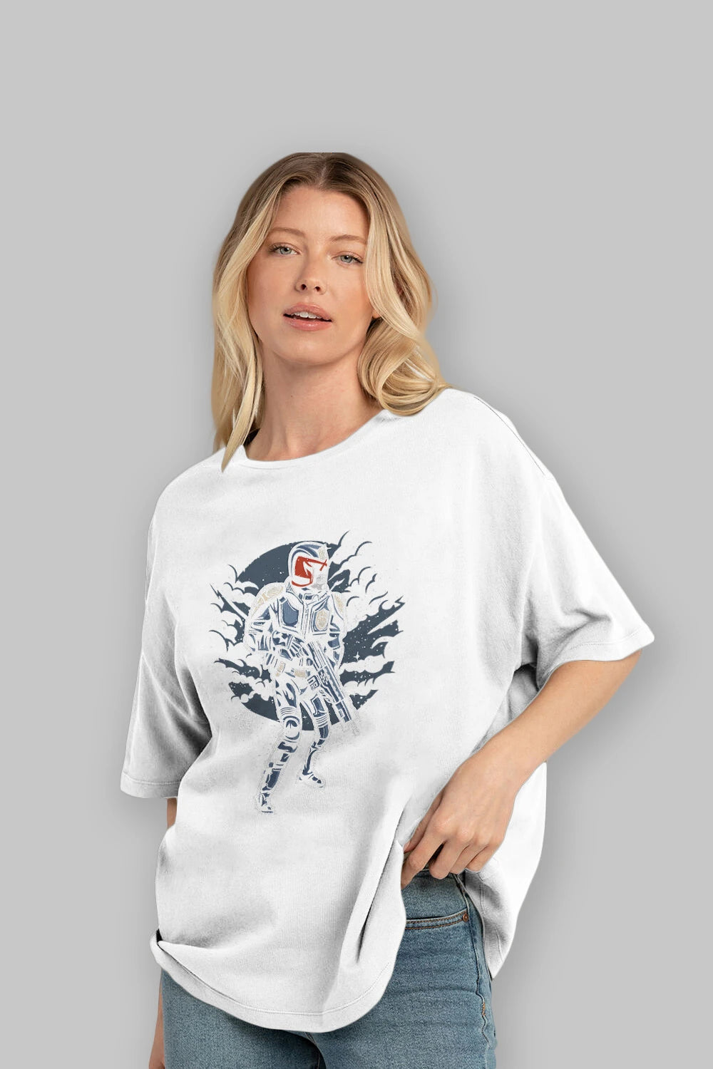 Judge Skull Ön Baskılı Oversize t-shirt Erkek Kadın Unisex %100 Pamuk tişort
