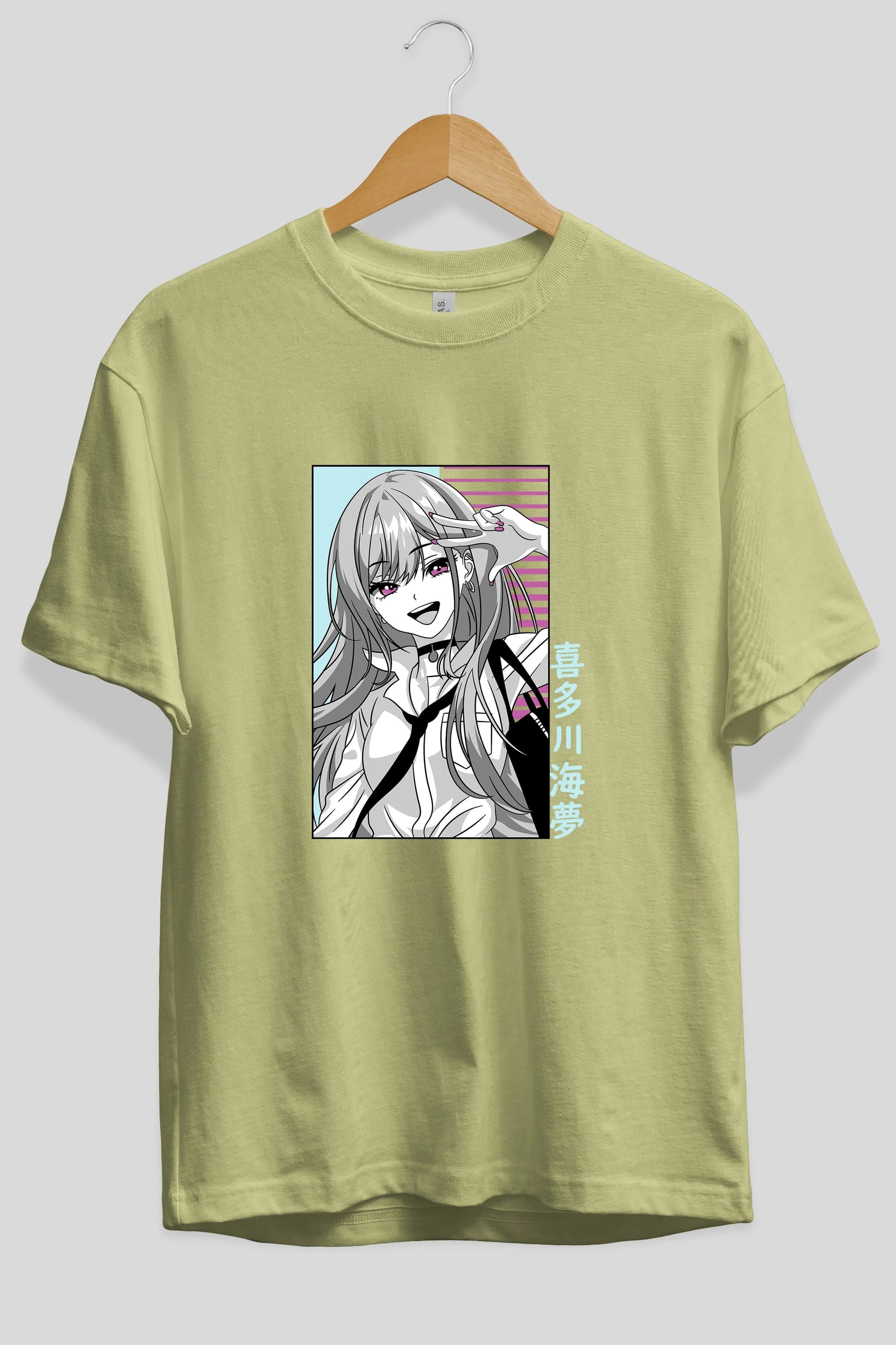 Marin Kitagawa 1 Anime Ön Baskılı Oversize t-shirt %100 pamuk Erkek Kadın Unisex