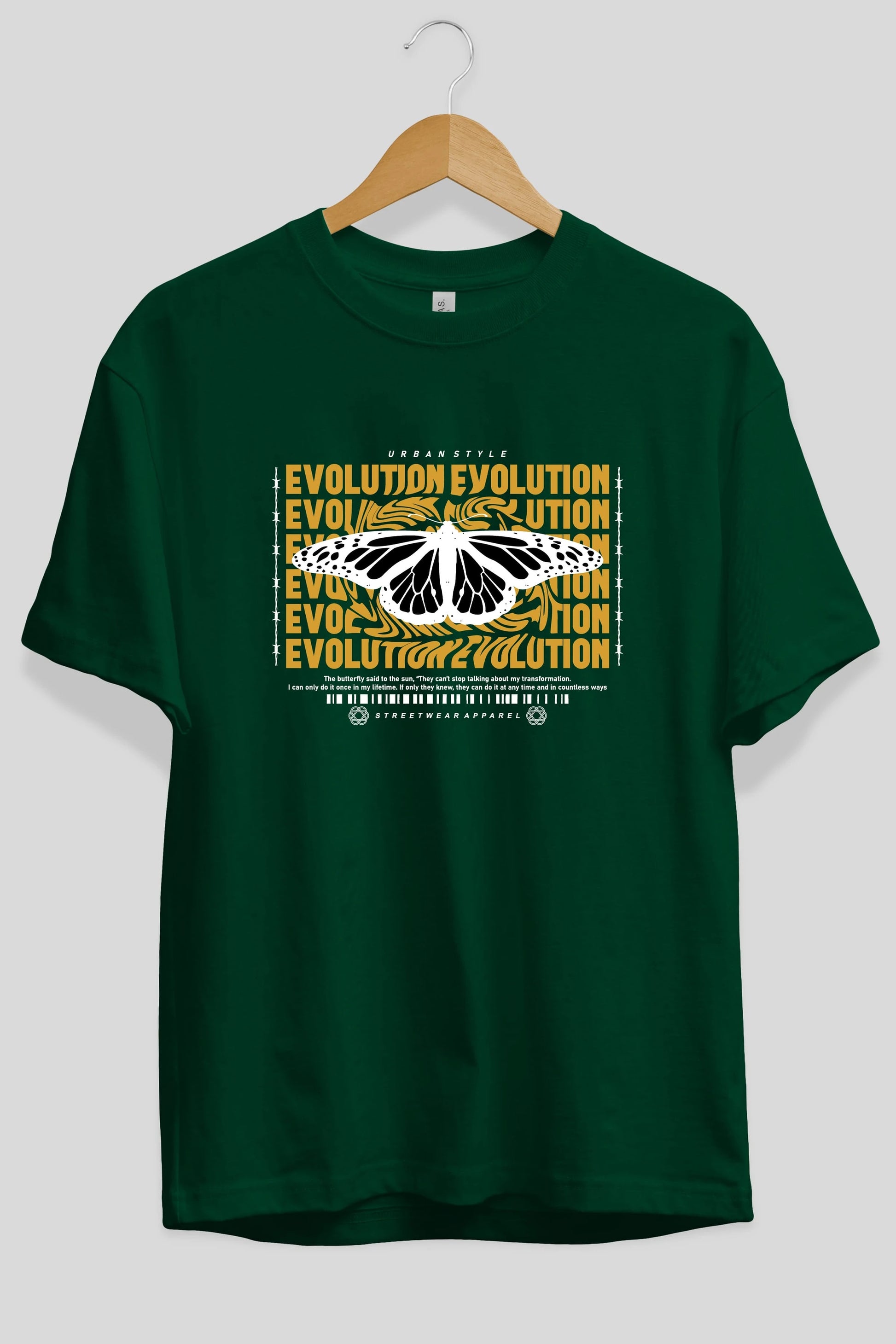 Evolution Urban Style Ön Baskılı Oversize t-shirt Erkek Kadın Unisex