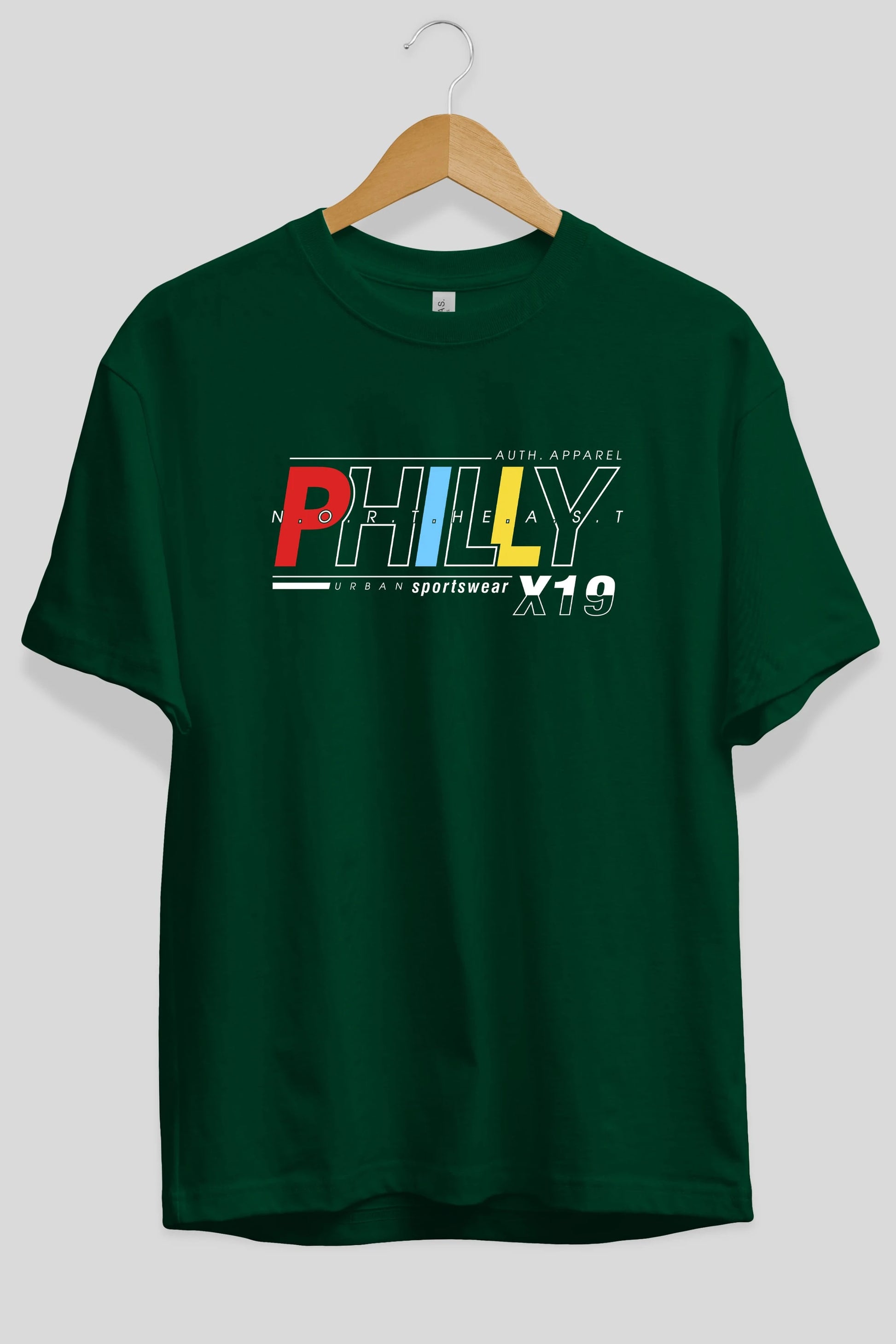 Philly Ön Baskılı Oversize t-shirt Erkek Kadın Unisex