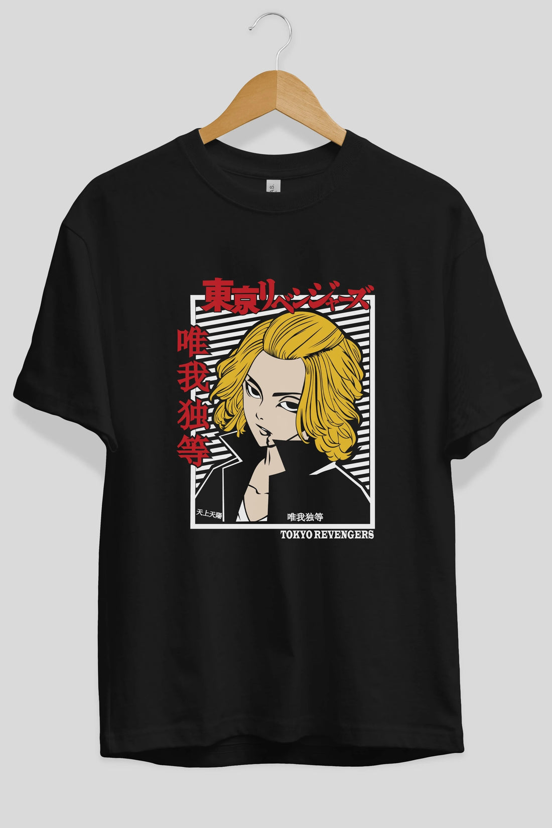 TokyoRev. M Anime Ön Baskılı Oversize t-shirt %100 pamuk Erkek Kadın Unisex