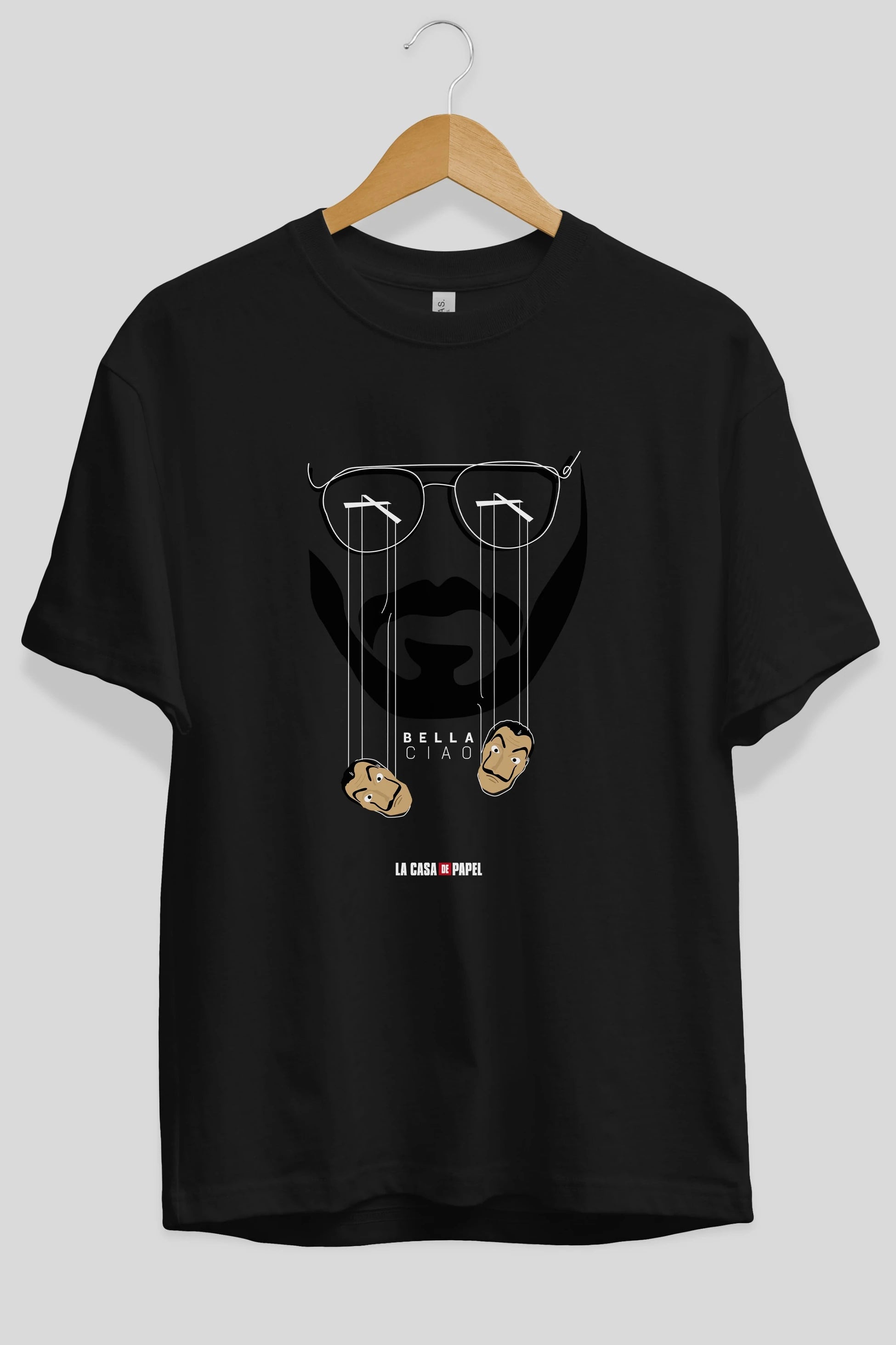 La Casa De Papel (11) Ön Baskılı Oversize t-shirt Erkek Kadın Unisex %100 Pamuk Bisiklet Yaka tişort