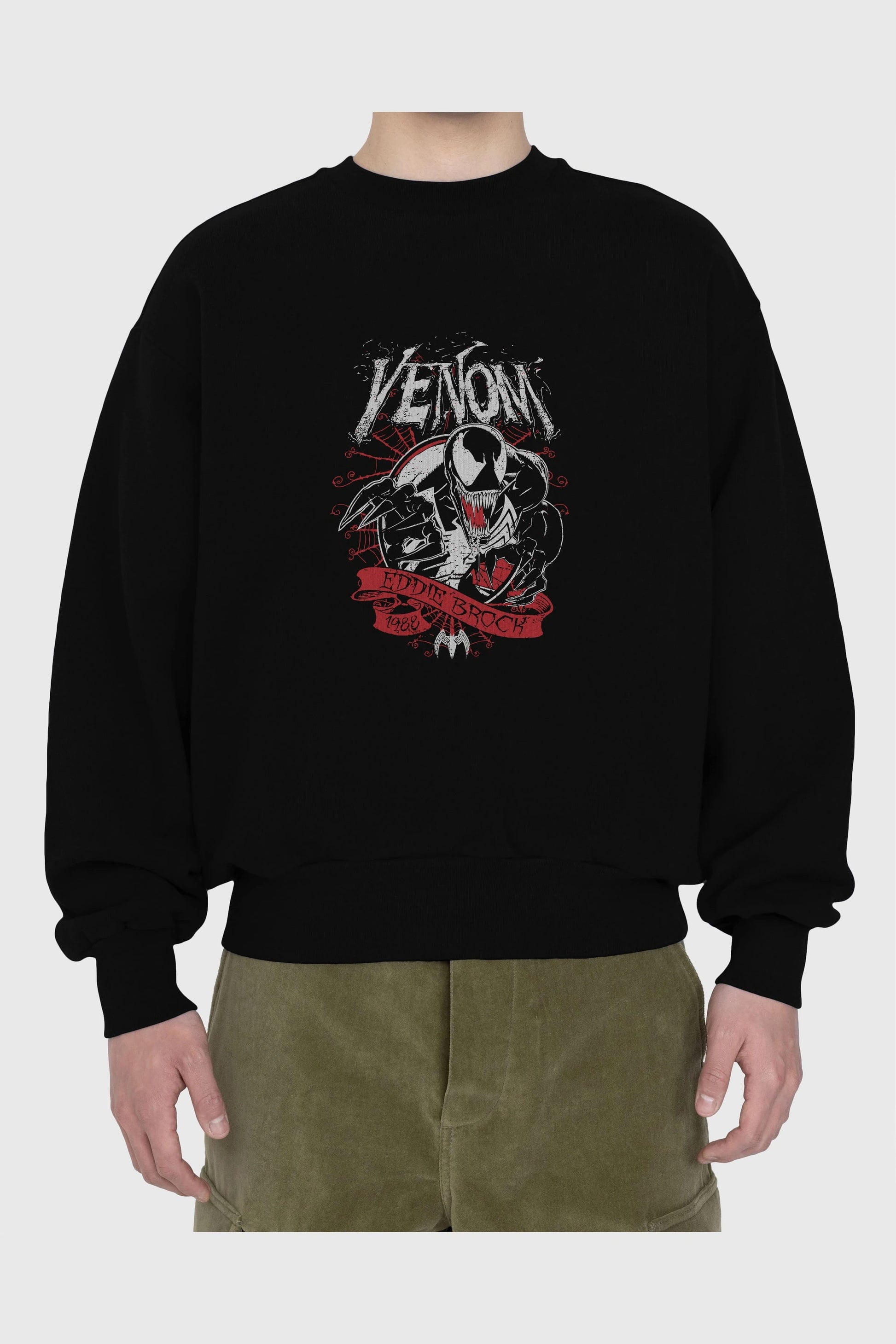 Venom (11) Ön Baskılı Oversize Sweatshirt Erkek Kadın Unisex