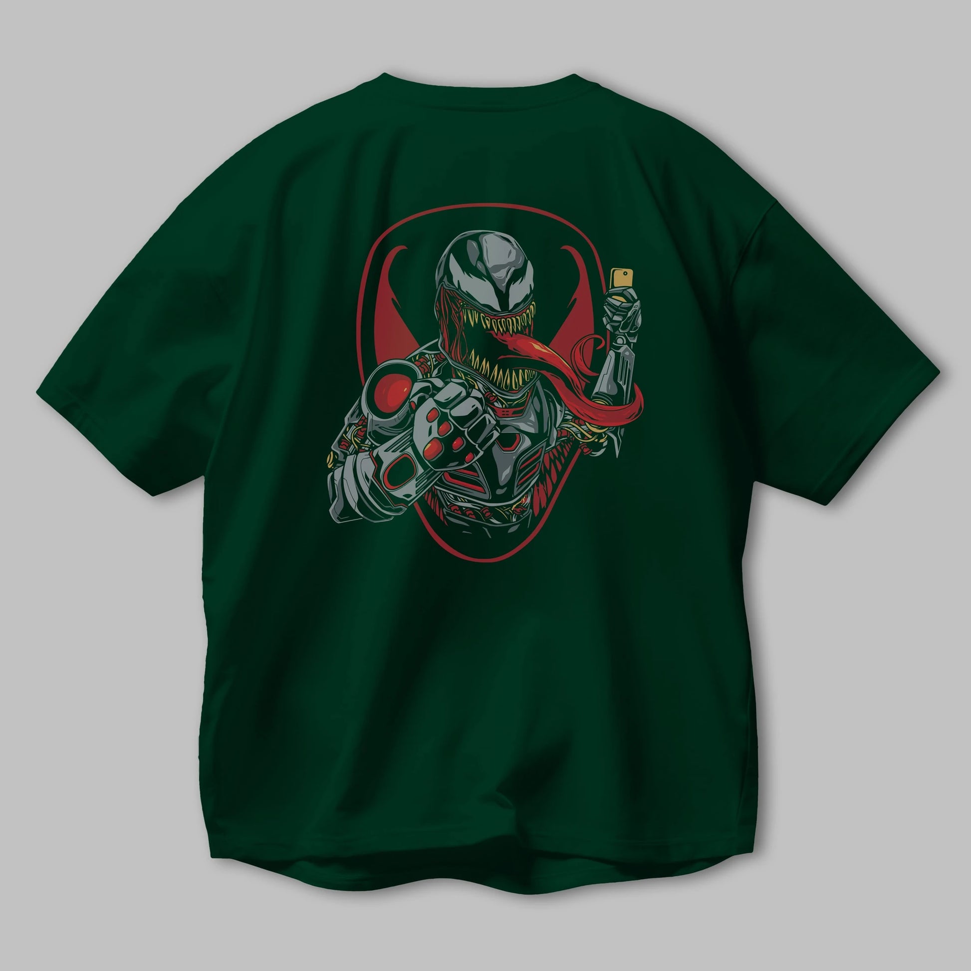 Venom (17) Arka Baskılı Oversize t-shirt Erkek Kadın Unisex %100 Pamuk Bisiklet Yaka tişort