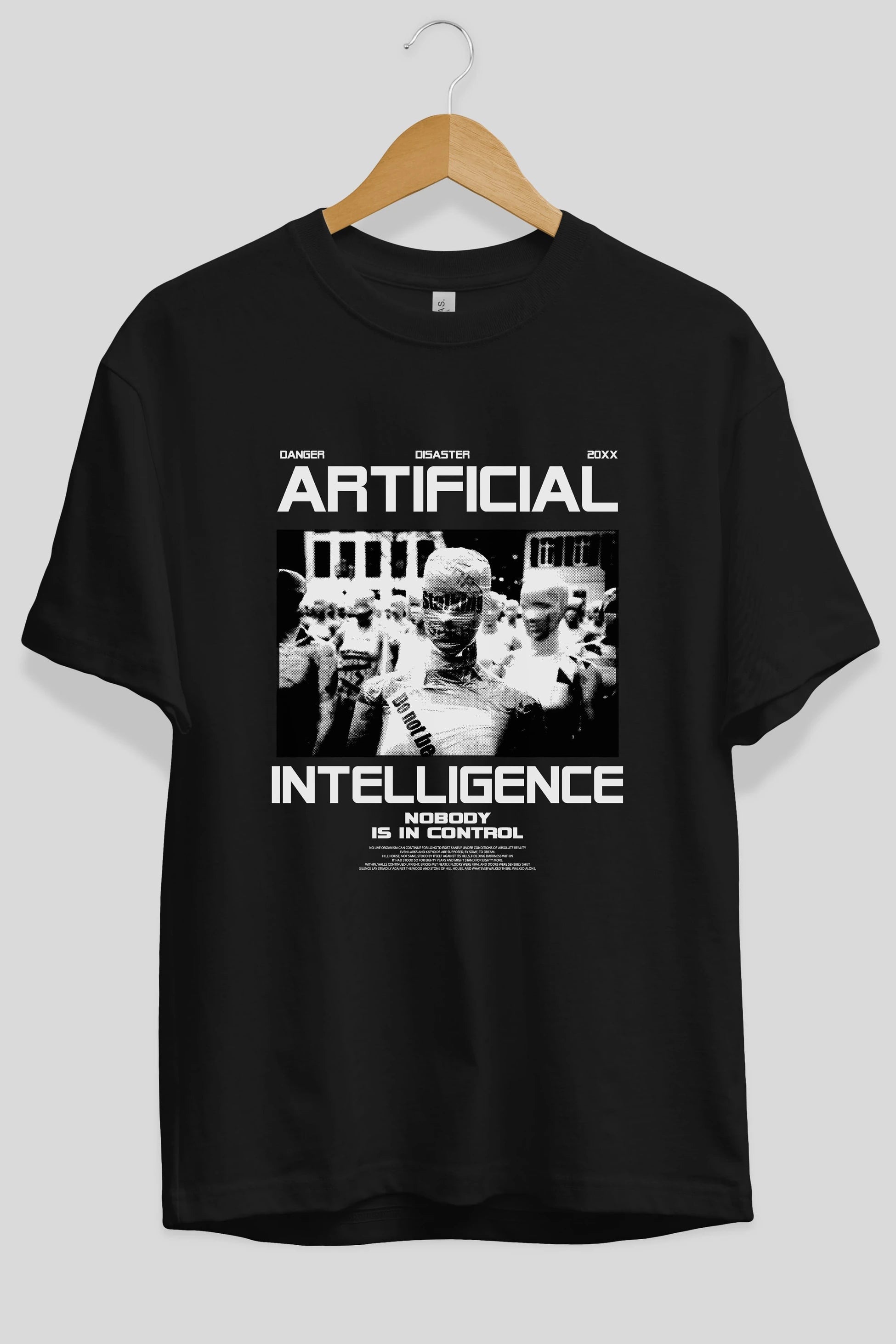 Artificial Intelligence Ön Baskılı Oversize t-shirt Erkek Kadın Unisex