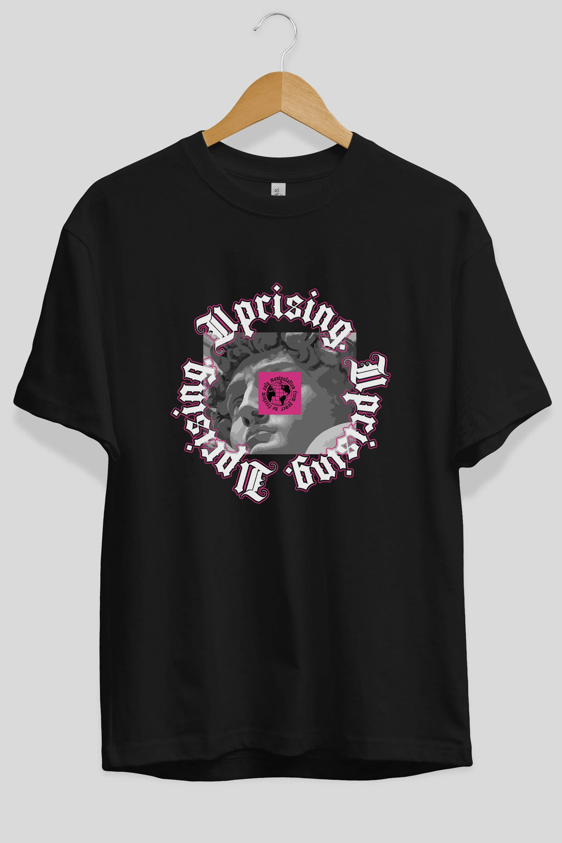 Uprising Ön Baskılı Oversize t-shirt Erkek Kadın Unisex