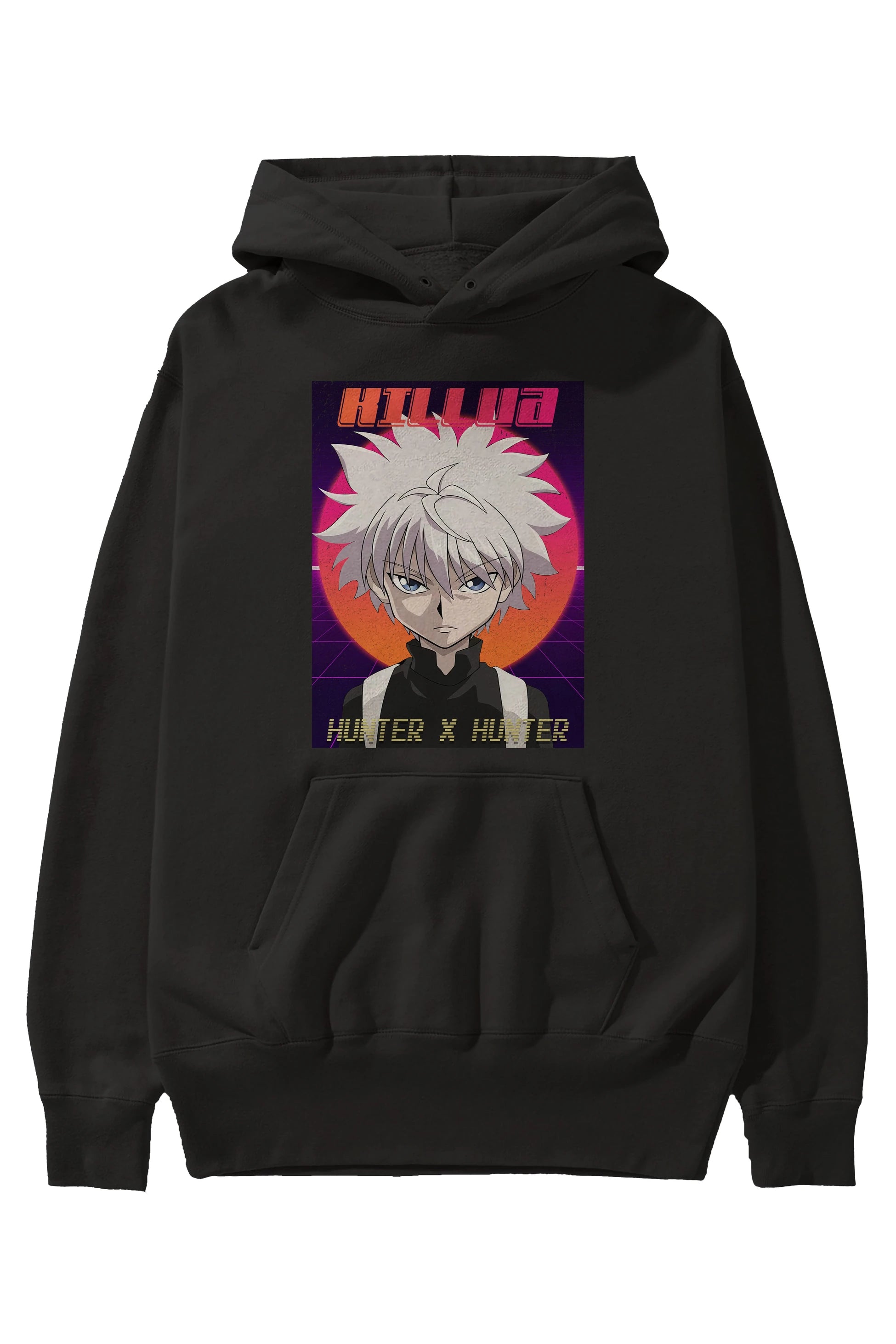 Killua Zoldyck 12 1 Anime Ön Baskılı Hoodie Oversize Kapüşonlu Sweatshirt Erkek Kadın Unisex