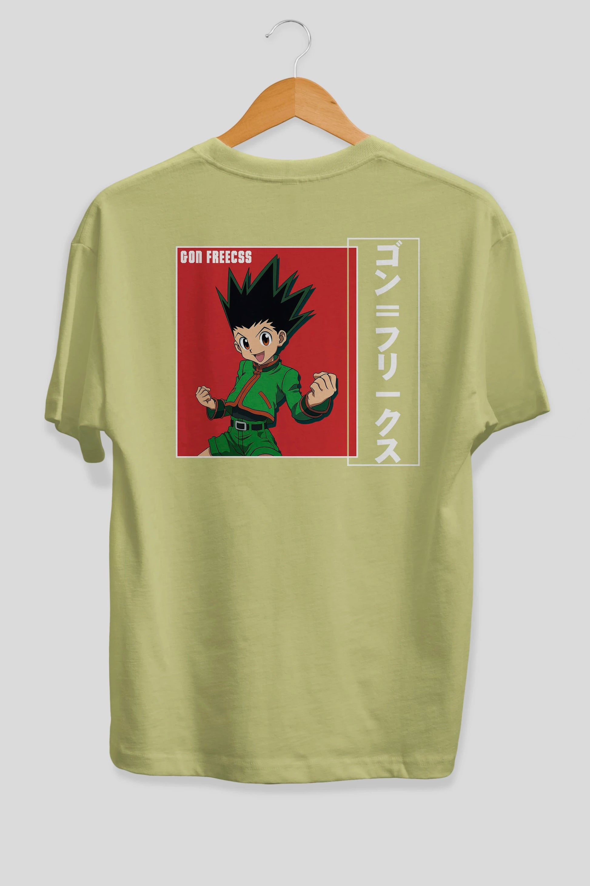 Gon Freecss HUNTER X HUNTER 5 Anime Arka Baskılı Oversize t-shirt Erkek Kadın Unisex