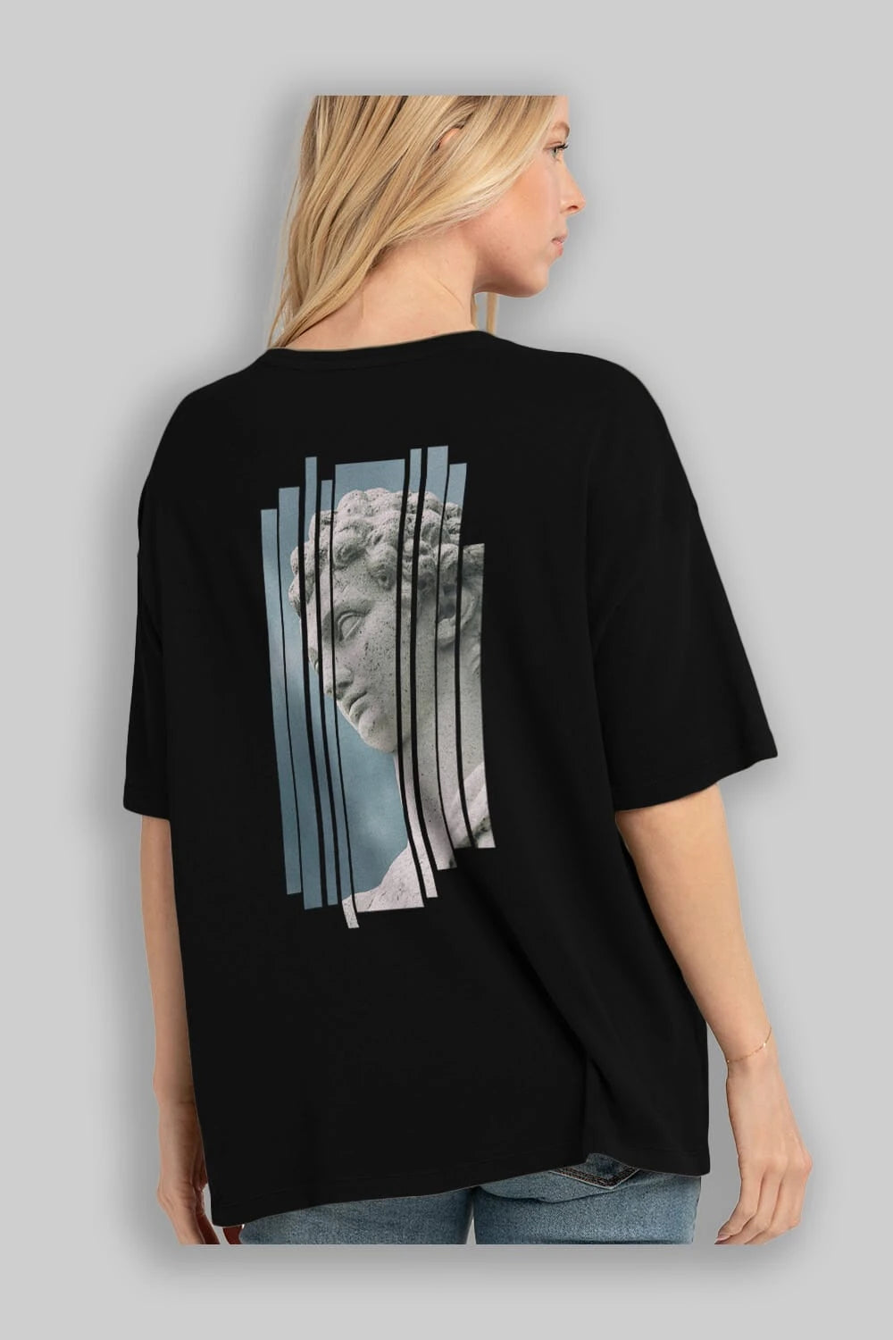 Aesthetic Sculpture Art Arka Baskılı Oversize t-shirt Erkek Kadın Unisex
