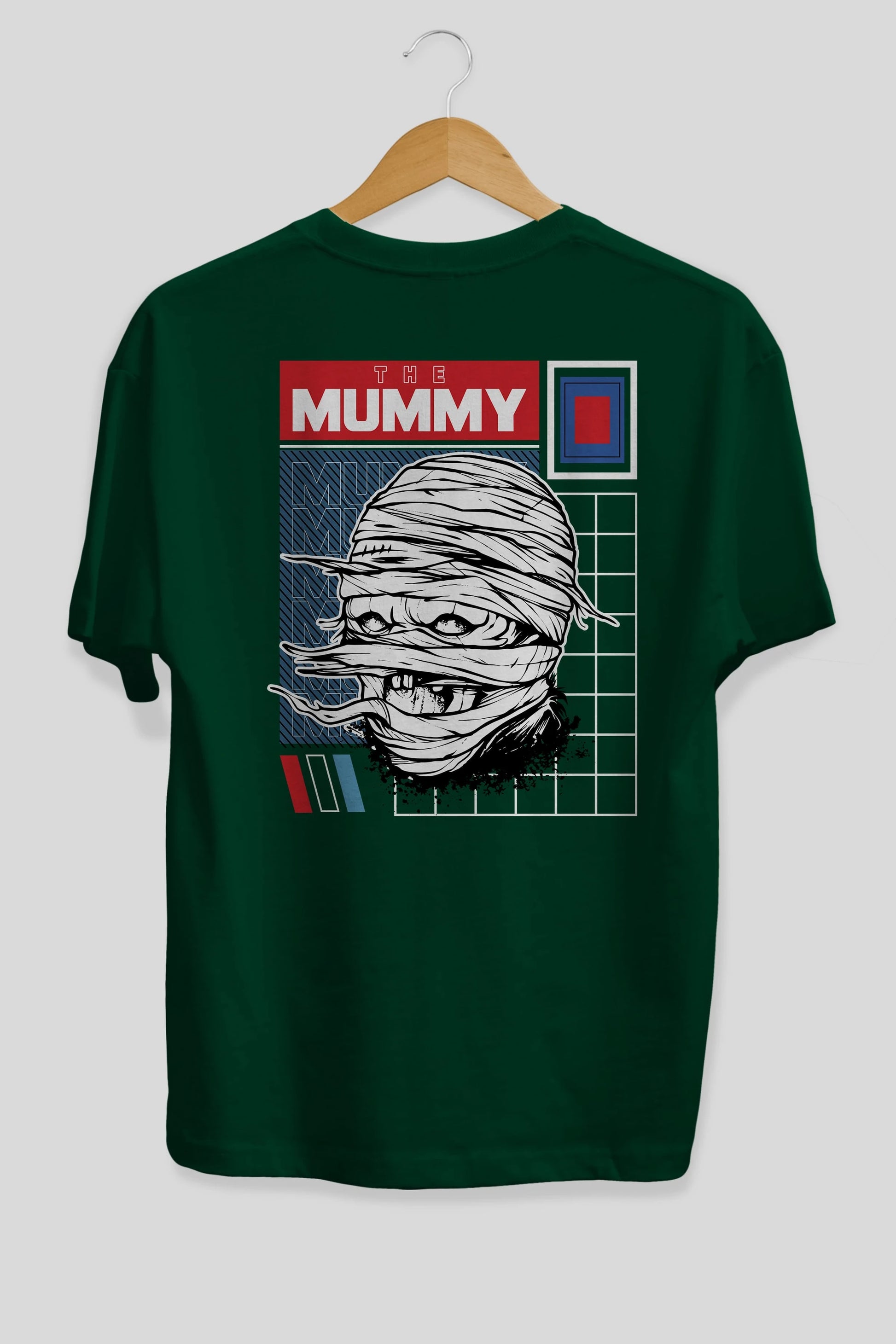 The Mummy Arka Baskılı Oversize t-shirt Erkek Kadın Unisex