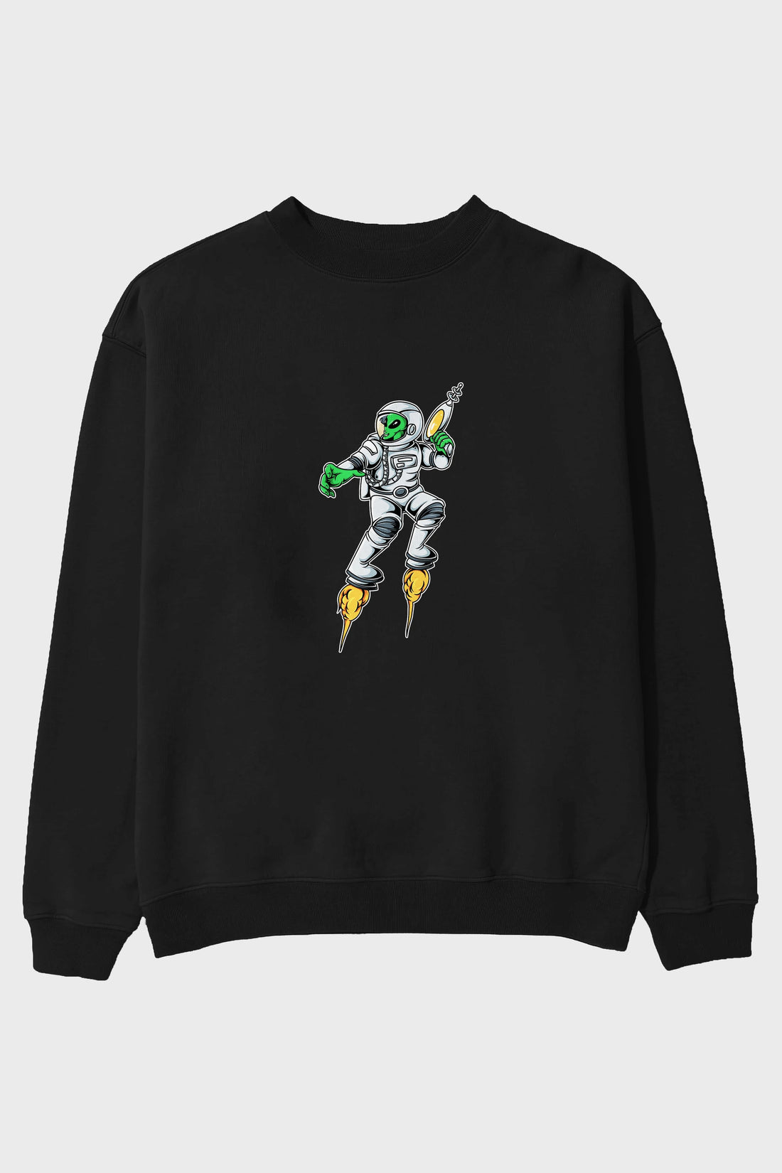 Alien Wars Tshirt Ön Baskılı Oversize Sweatshirt Erkek Kadın Unisex