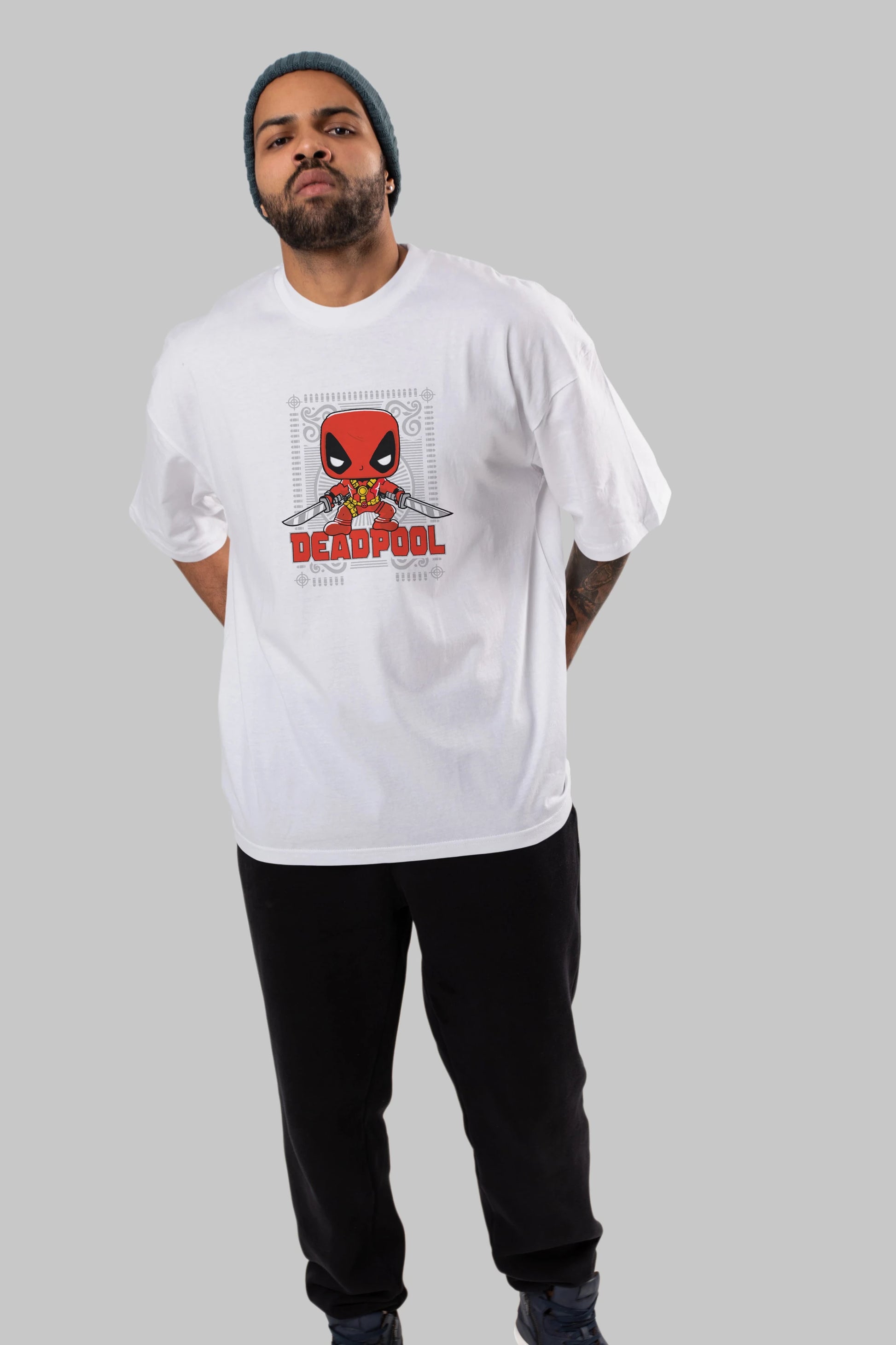 Deadpool (17) Ön Baskılı Oversize t-shirt Erkek Kadın Unisex %100 Pamuk Bisiklet Yaka tişort
