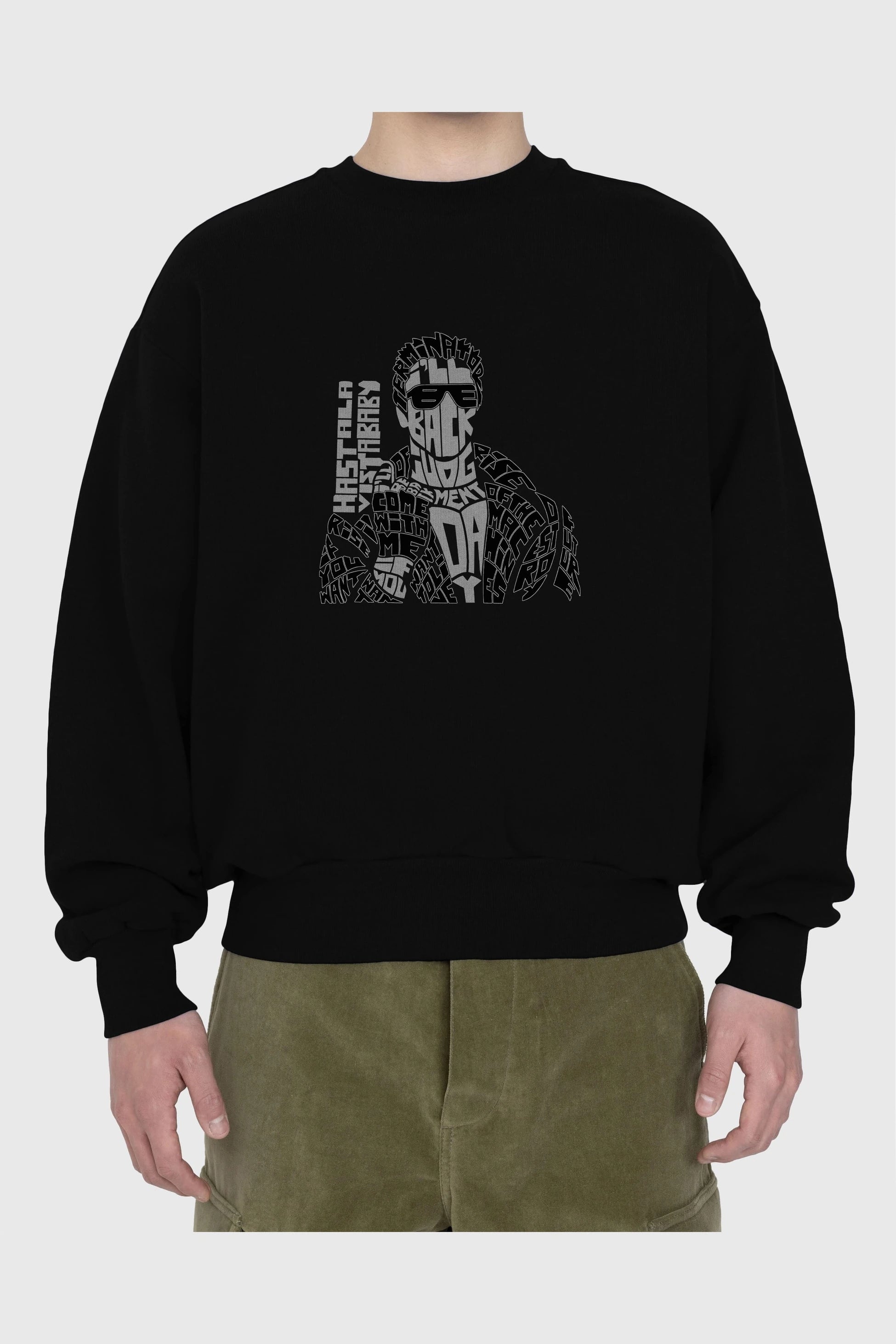 I_ll Be Back Ön Baskılı Oversize Sweatshirt Erkek Kadın Unisex
