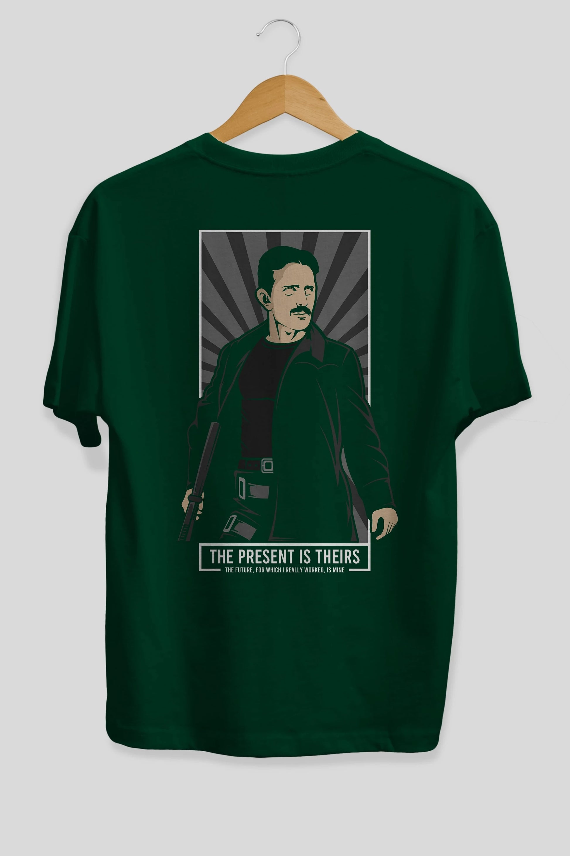 Tesla Matrix Arka Baskılı Oversize t-shirt Erkek Kadın Unisex %100 Pamuk tişort