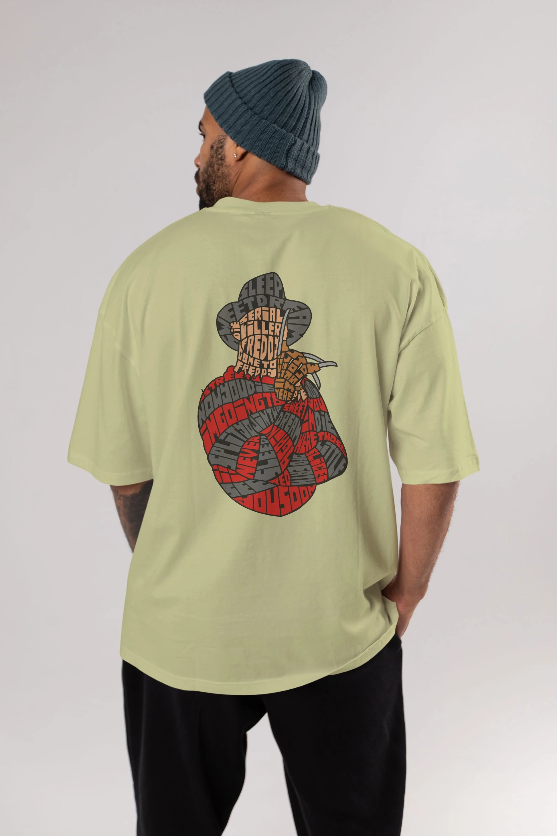 Sweet Dream Arka Baskılı Oversize t-shirt %100 pamuk Erkek Kadın Unisex