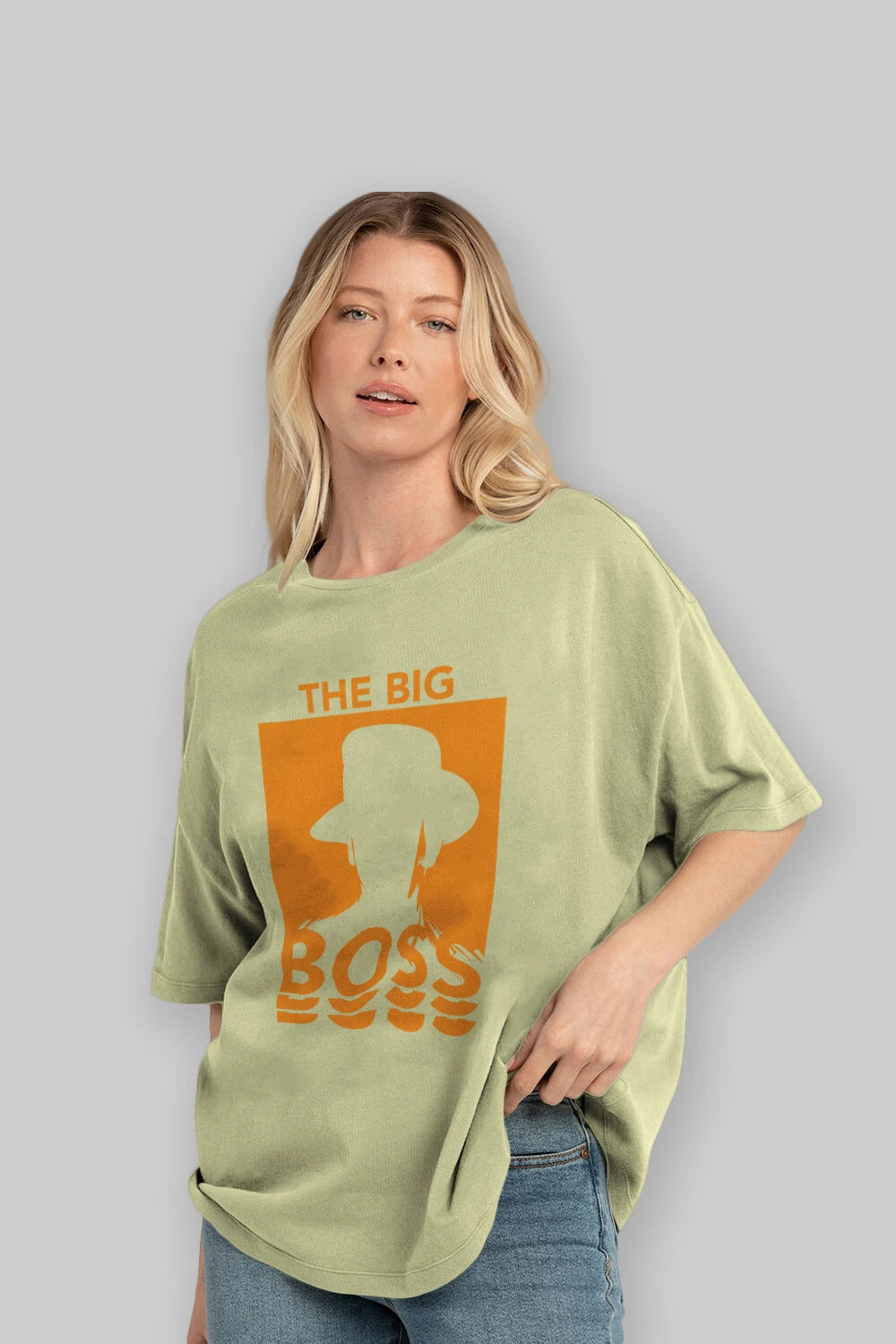 The Big Boss Ön Baskılı Oversize t-shirt Erkek Kadın Unisex