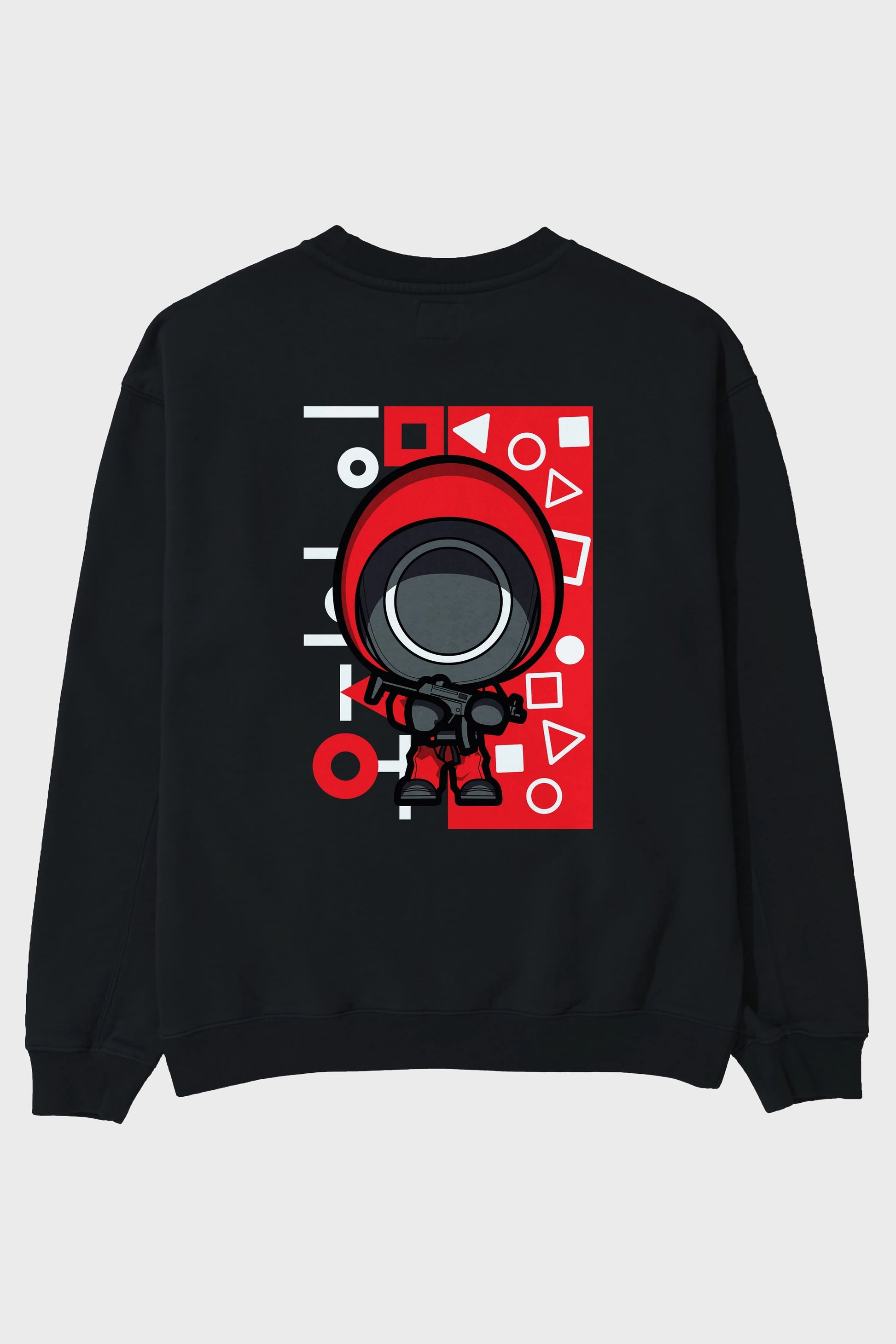 Squid Game (4) Arka Baskılı Oversize Sweatshirt Erkek Kadın Unisex