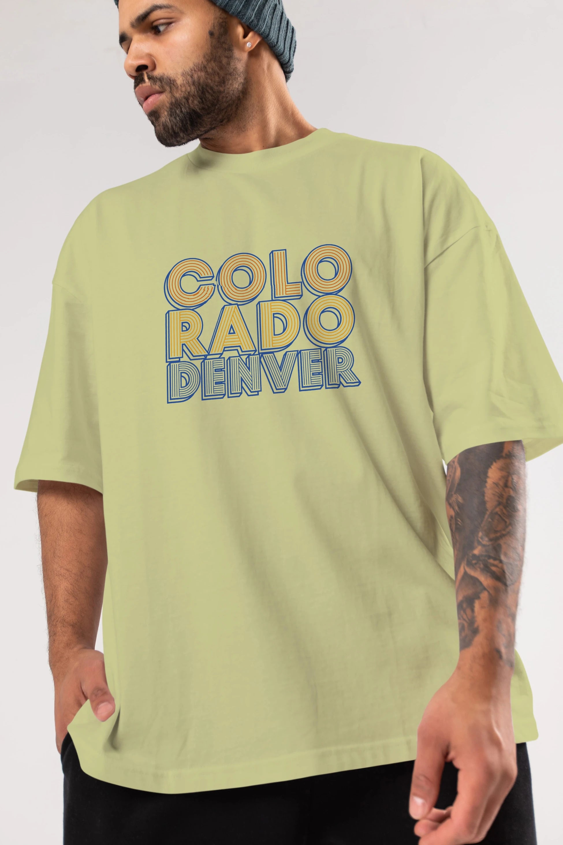 Colorado Denver Ön Baskılı Oversize t-shirt Erkek Kadın Unisex