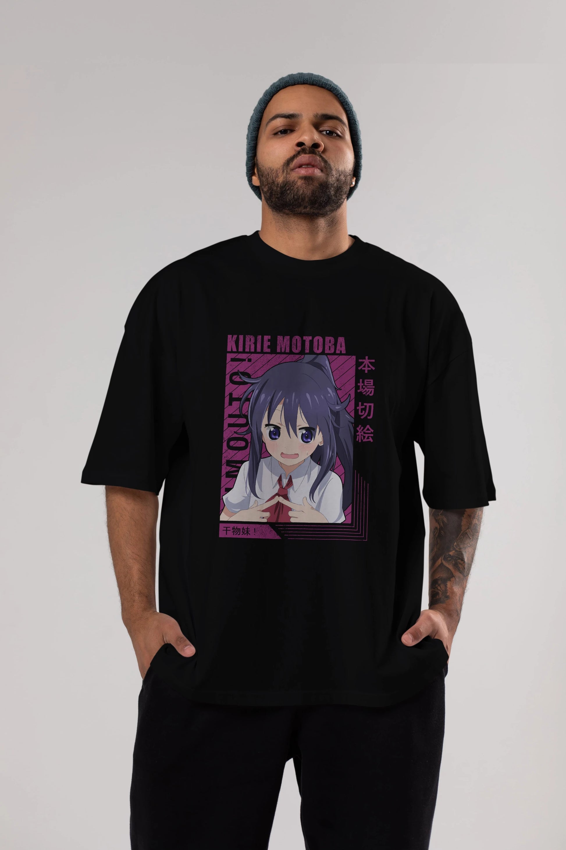 Kirie Motoba 4 Anime Ön Baskılı Oversize t-shirt %100 pamuk Erkek Kadın Unisex