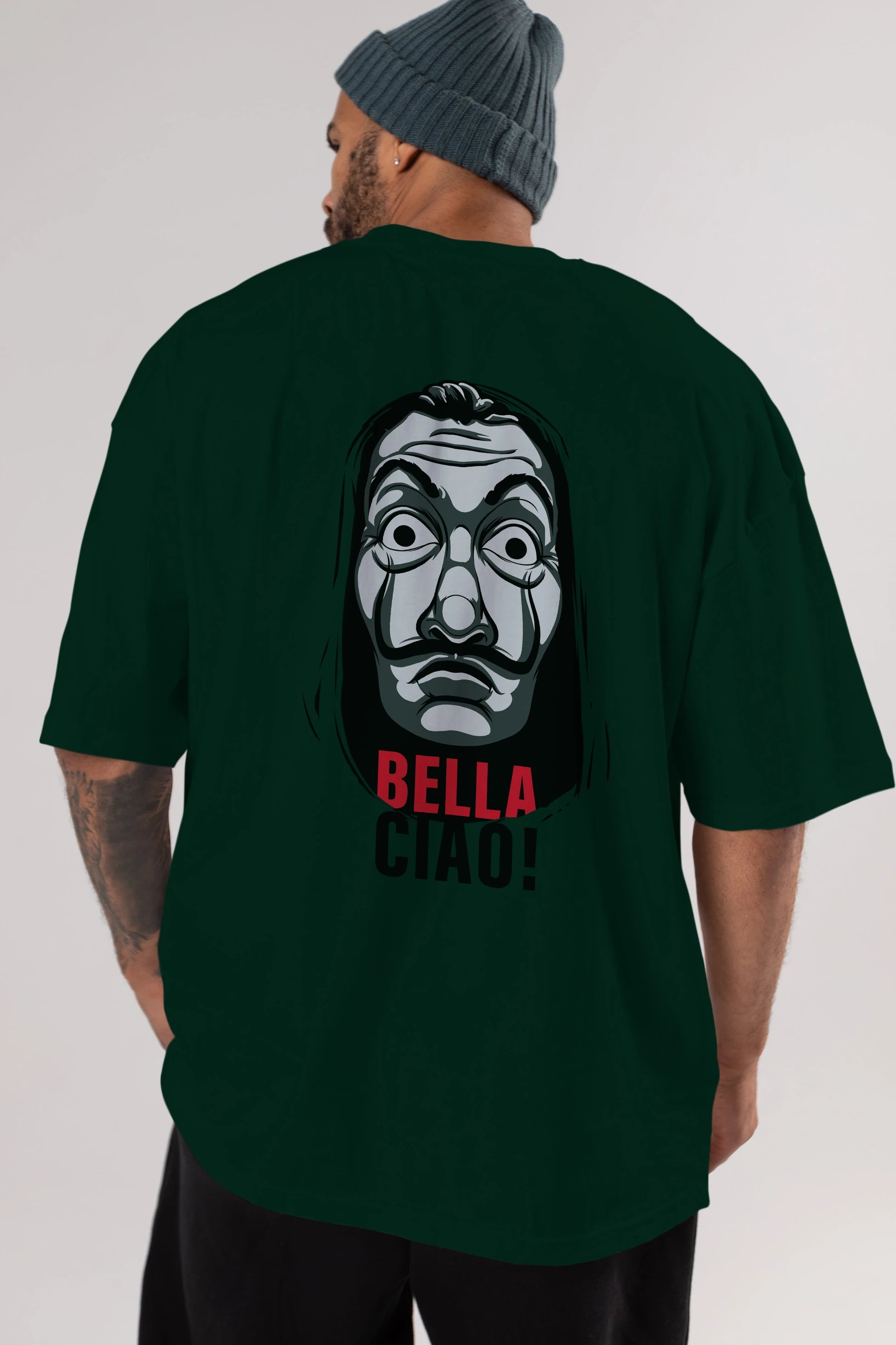 La Casa De Papel (12) Arka Baskılı Oversize t-shirt Erkek Kadın Unisex %100 Pamuk Bisiklet Yaka tişort