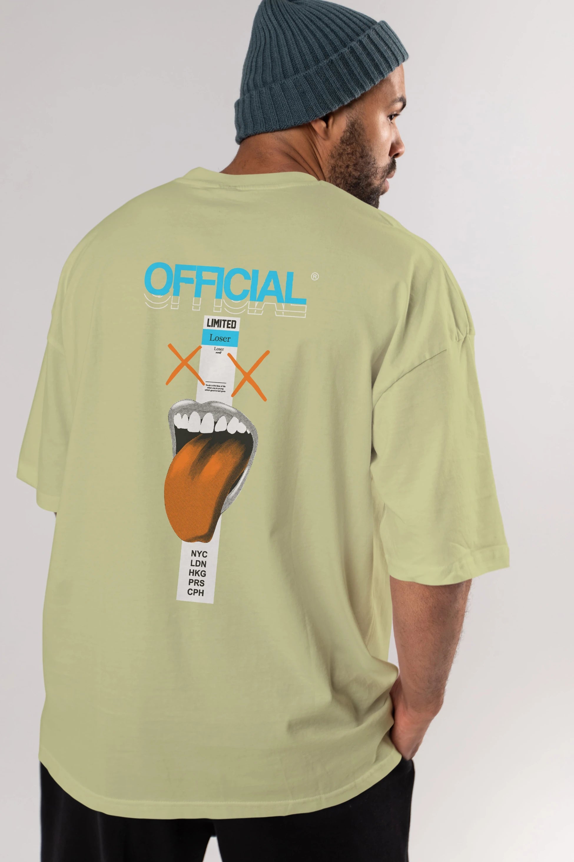 Official Loser Arka Baskılı Oversize t-shirt Erkek Kadın Unisex
