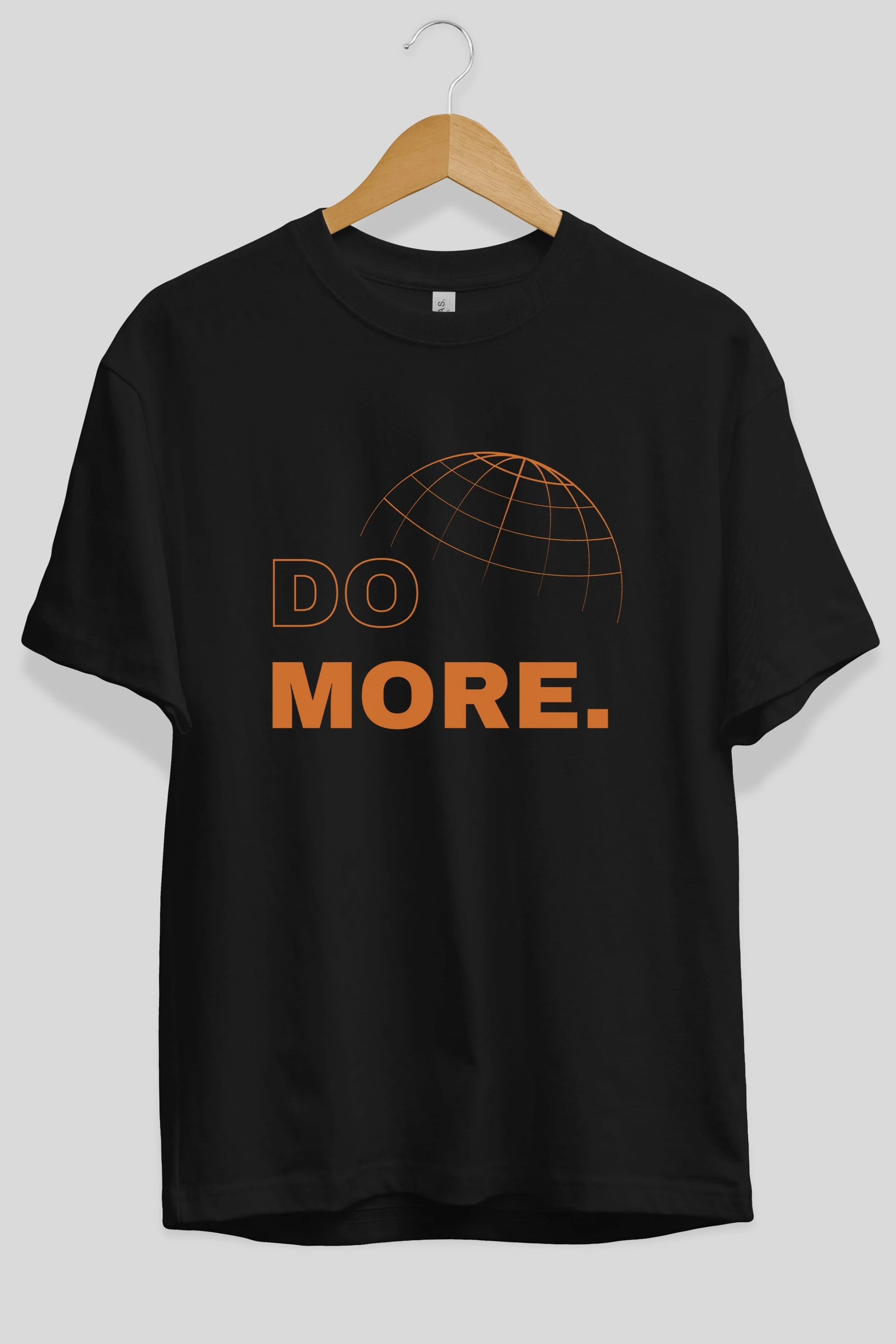 Do More Yazılı Ön Baskılı Oversize t-shirt Erkek Kadın Unisex