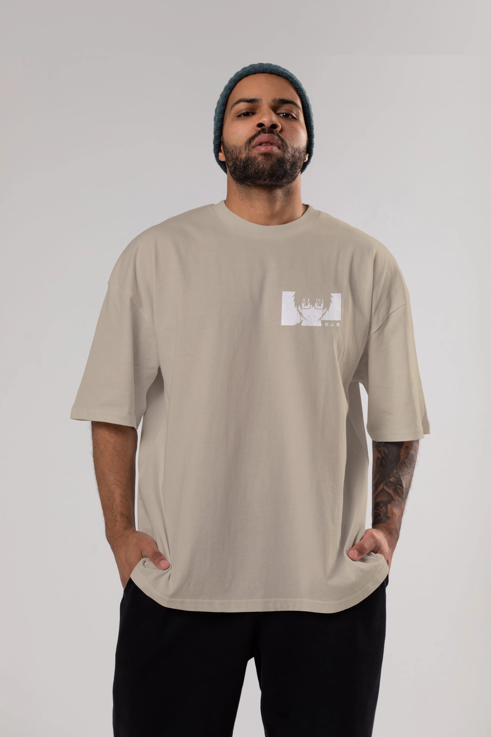 Rei Kiriyama 3 Ön Sol Baskılı Oversize t-shirt Erkek Kadın Unisex %100 Pamuk Bisiklet Yaka tişort
