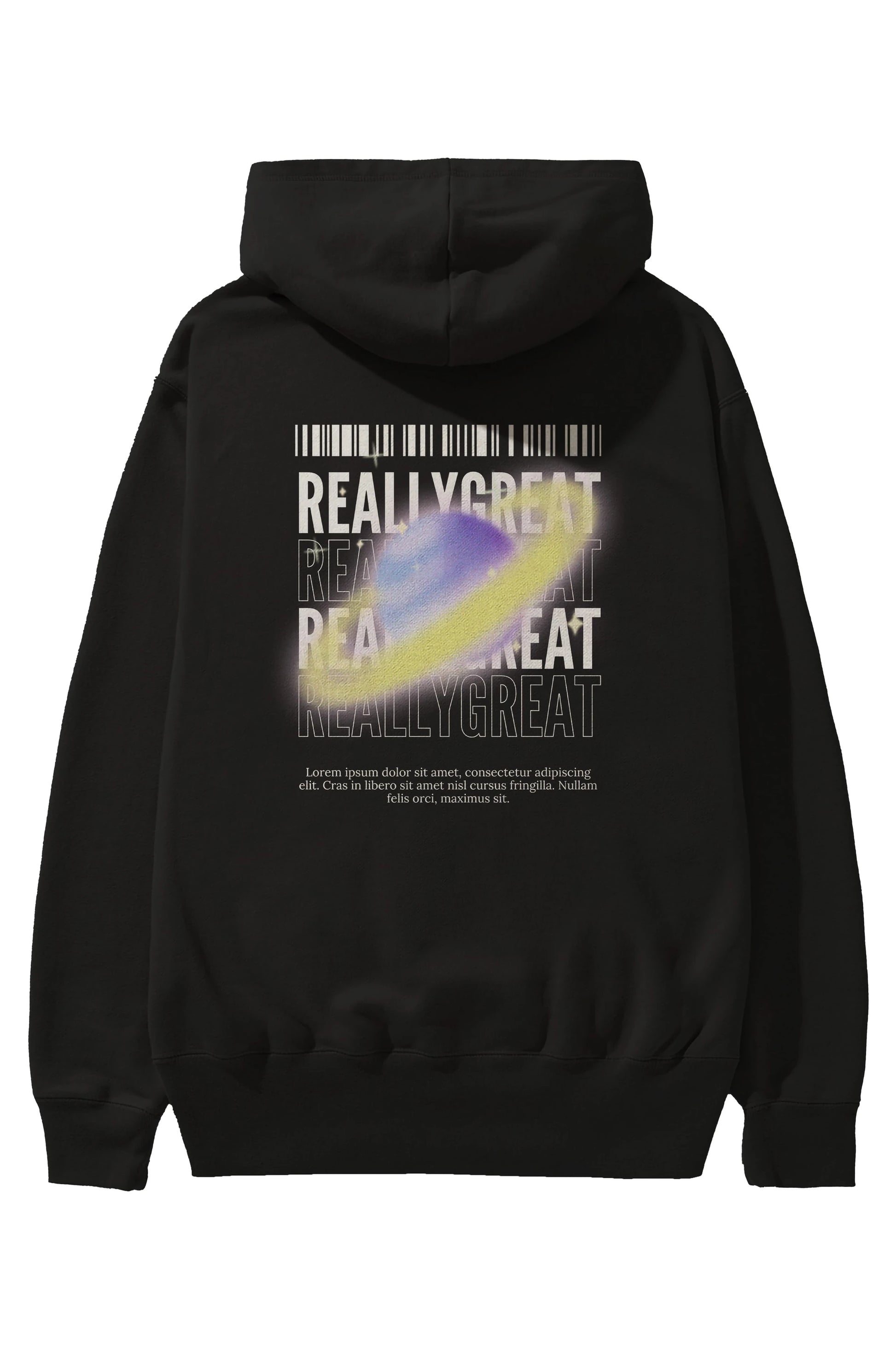 Really Great 2 Yazılı Arka Baskılı Oversize Hoodie Kapüşonlu Sweatshirt Erkek Kadın Unisex