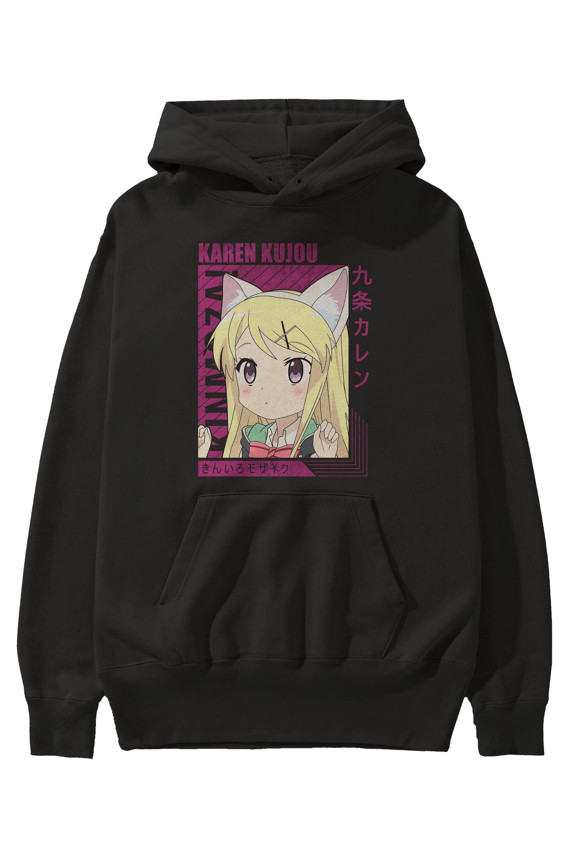 Karen Kujou 4 Anime Ön Baskılı Hoodie Oversize Kapüşonlu Sweatshirt Erkek Kadın Unisex