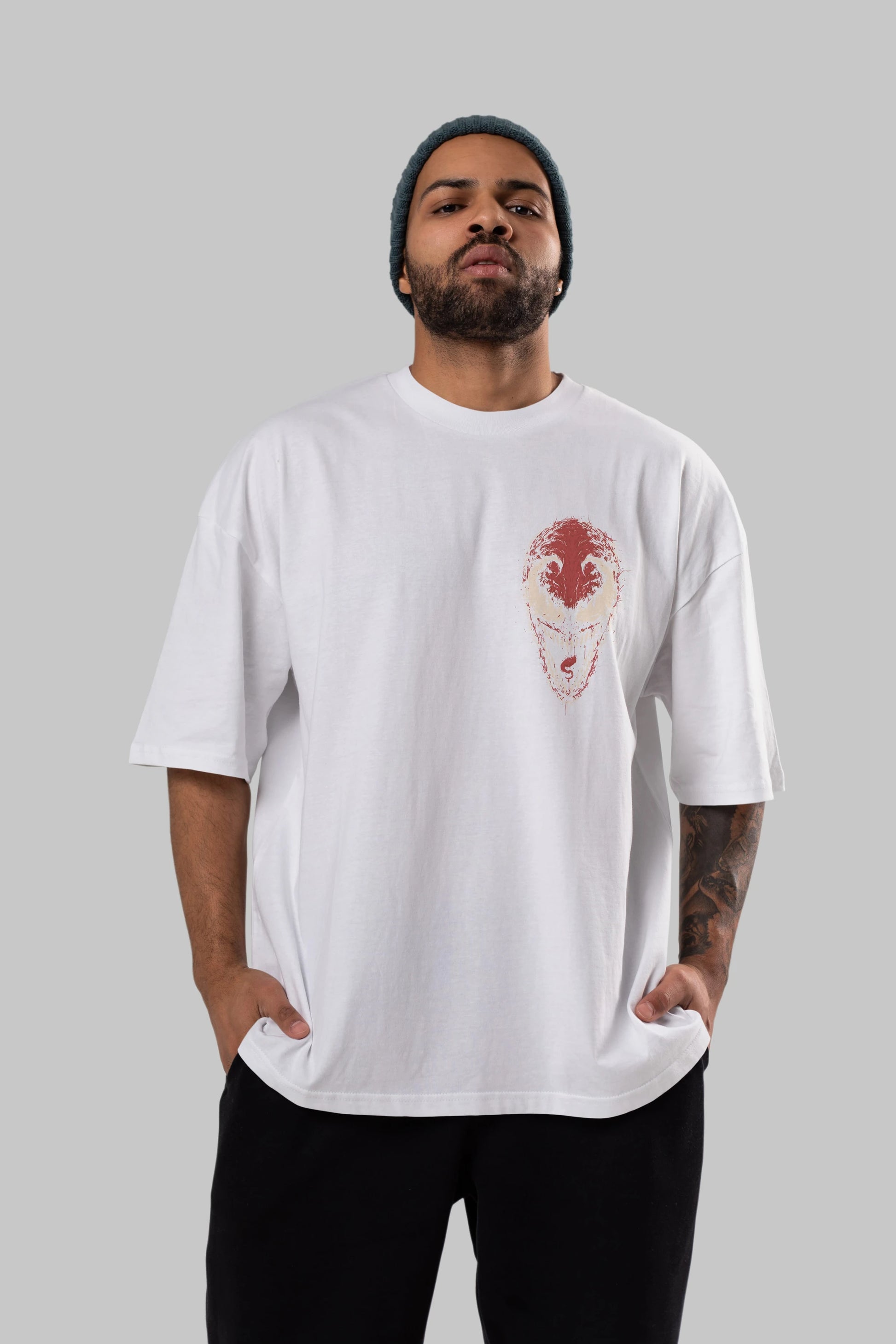 Venom (12) Ön Sol Baskılı Oversize t-shirt Erkek Kadın Unisex %100 Pamuk Bisiklet Yaka tişort