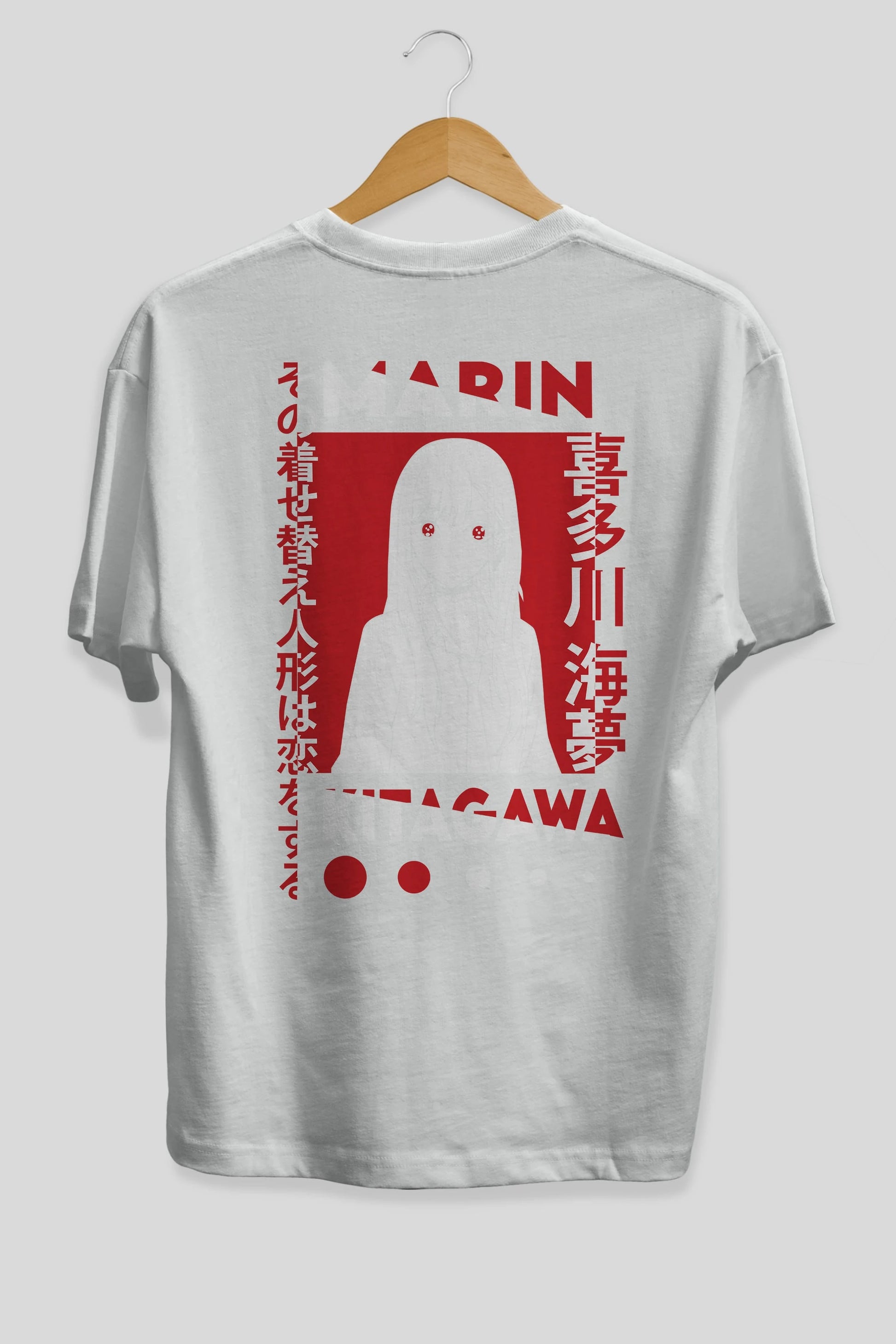 MARIN KITAGAWA Anime Arka Baskılı Oversize t-shirt Erkek Kadın Unisex
