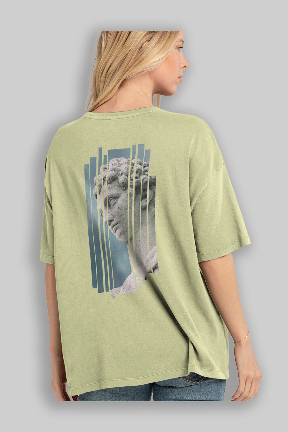 Aesthetic Sculpture Art Arka Baskılı Oversize t-shirt Erkek Kadın Unisex