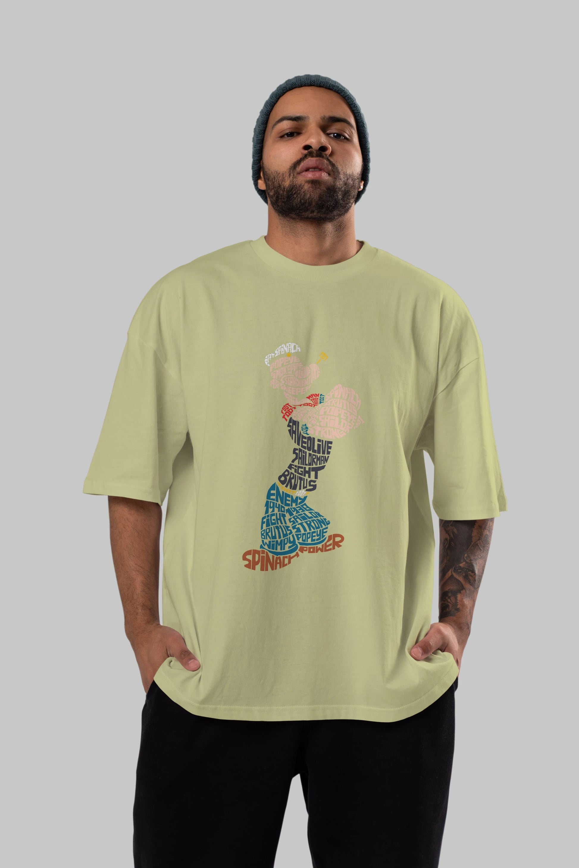 Sailorman Ön Baskılı Oversize t-shirt %100 pamuk Erkek Kadın Unisex