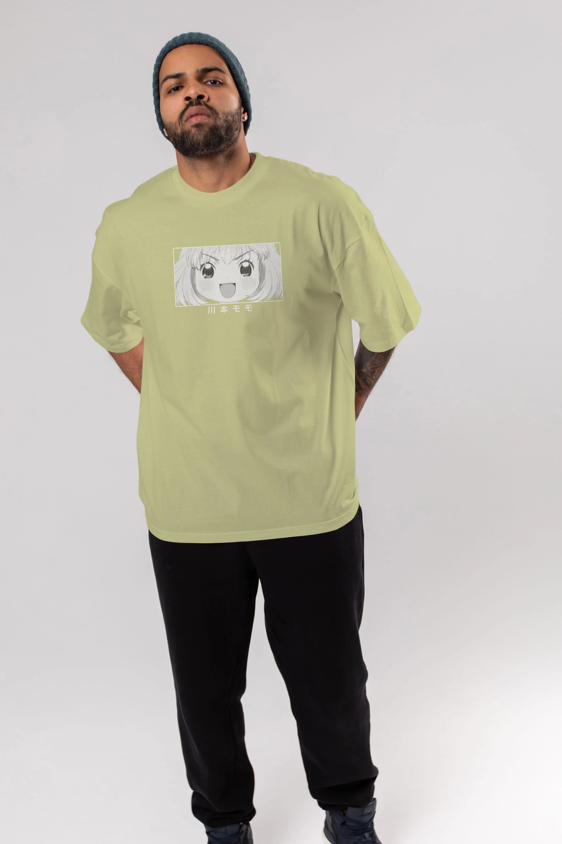 Momo Kawamoto 1 Anime Ön Baskılı Oversize t-shirt %100 pamuk Erkek Kadın Unisex