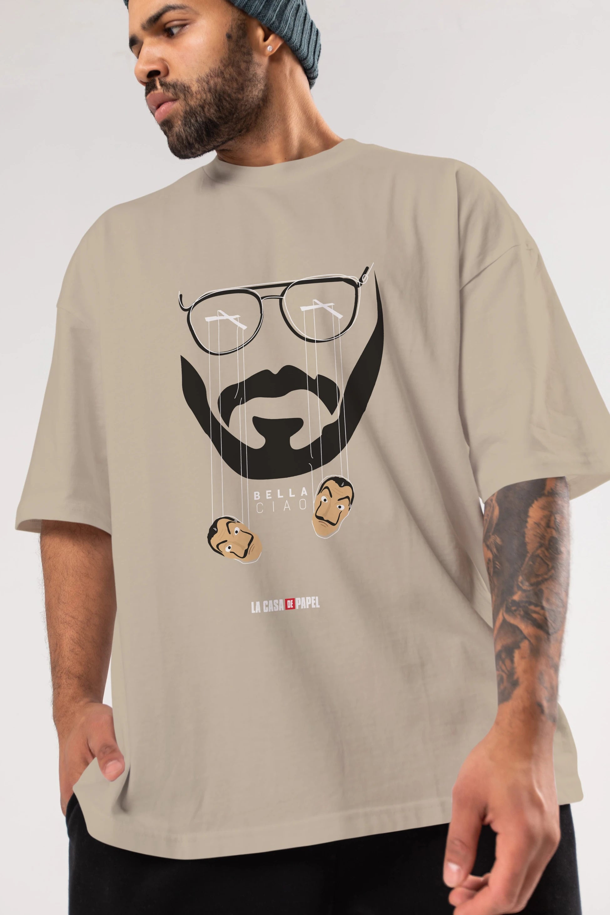 La Casa De Papel (11) Ön Baskılı Oversize t-shirt Erkek Kadın Unisex %100 Pamuk Bisiklet Yaka tişort