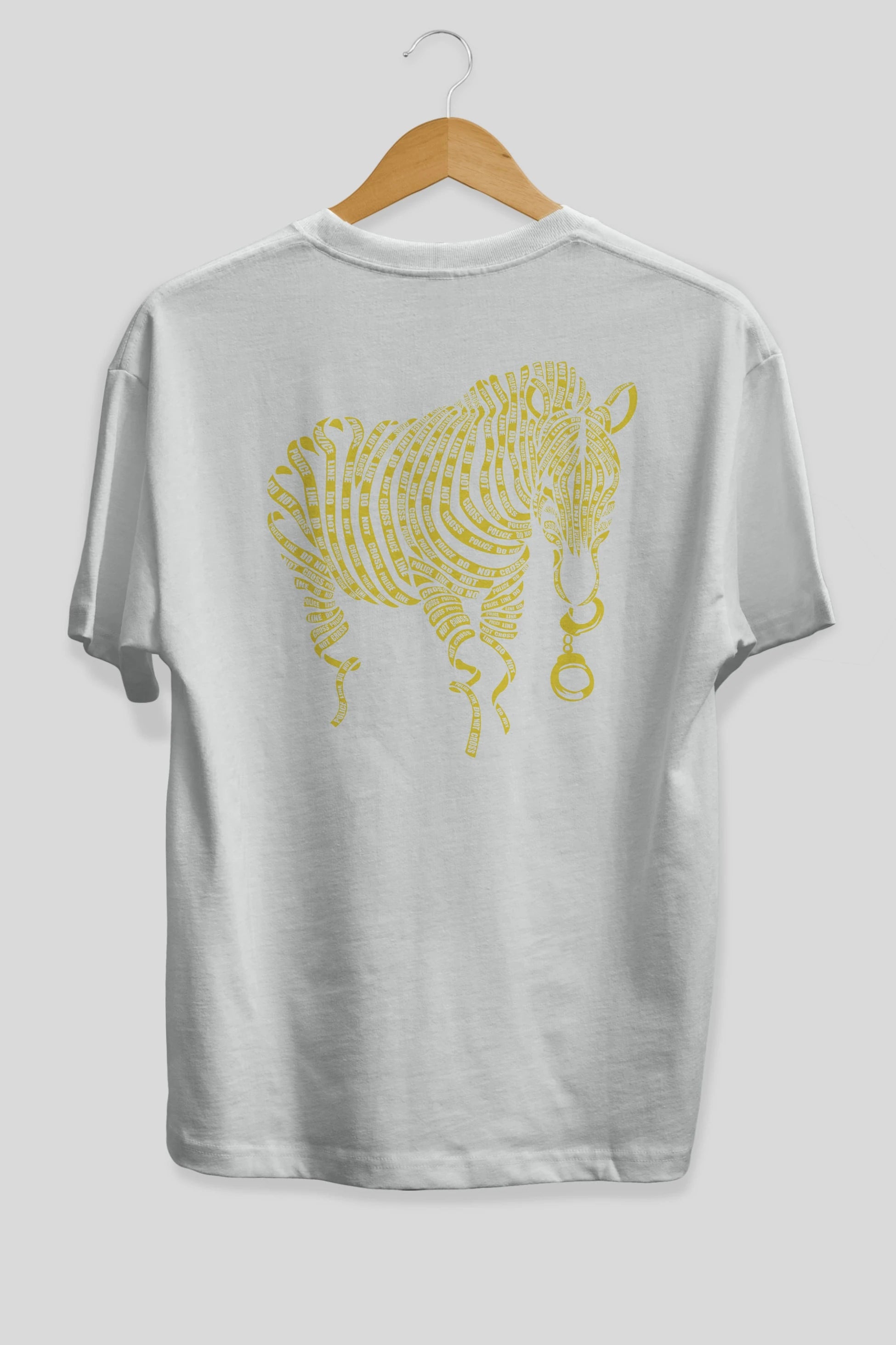 Nature of Crime Arka Baskılı Oversize t-shirt %100 pamuk Erkek Kadın Unisex