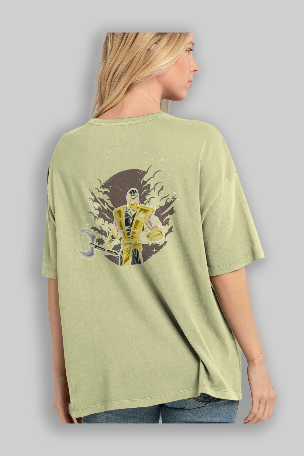 SCORPION Arka Baskılı Oversize t-shirt Erkek Kadın Unisex %100 Pamuk
