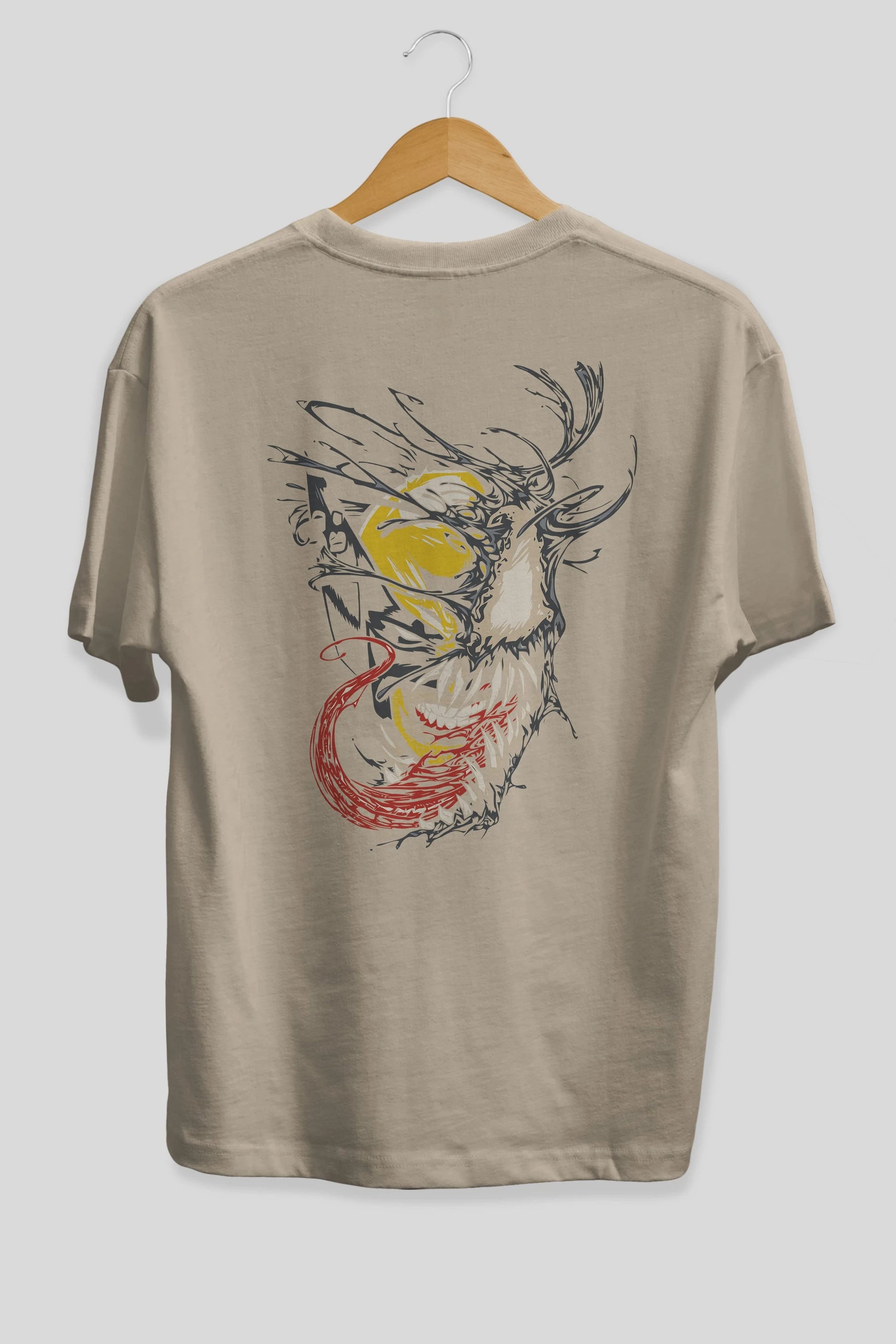 Venom (4) Arka Baskılı Oversize t-shirt Erkek Kadın Unisex %100 Pamuk Bisiklet Yaka tişort