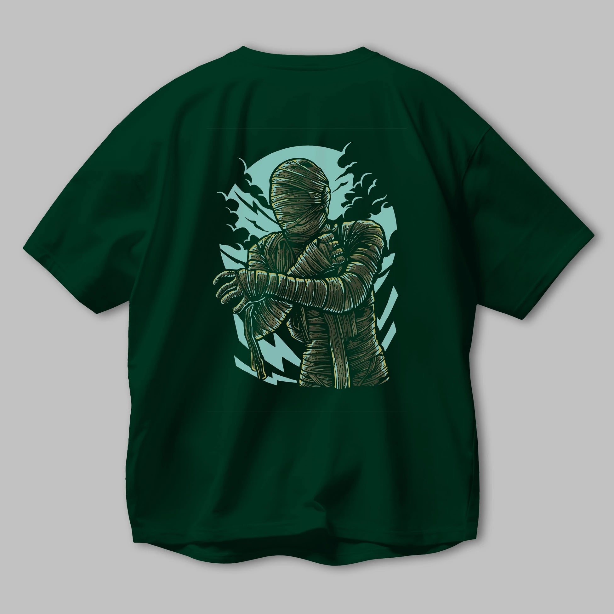 The Mummy Arka Baskılı Oversize t-shirt Erkek Kadın Unisex %100 Pamuk